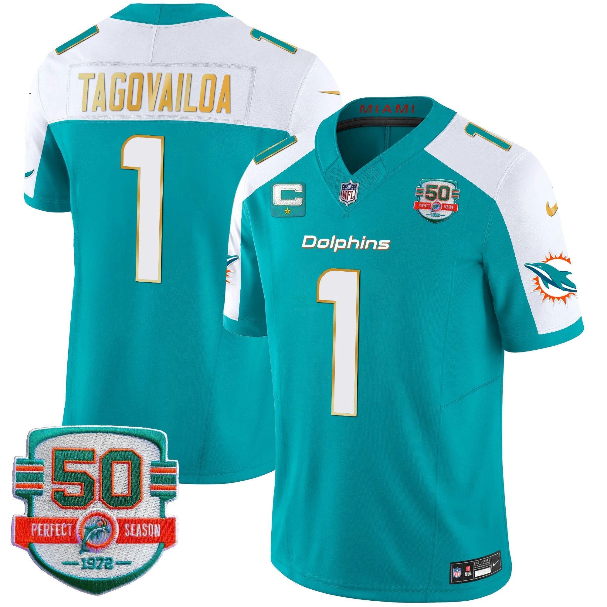 Camisa NFL Men’s Gold Trim Vapor Limited Jersey