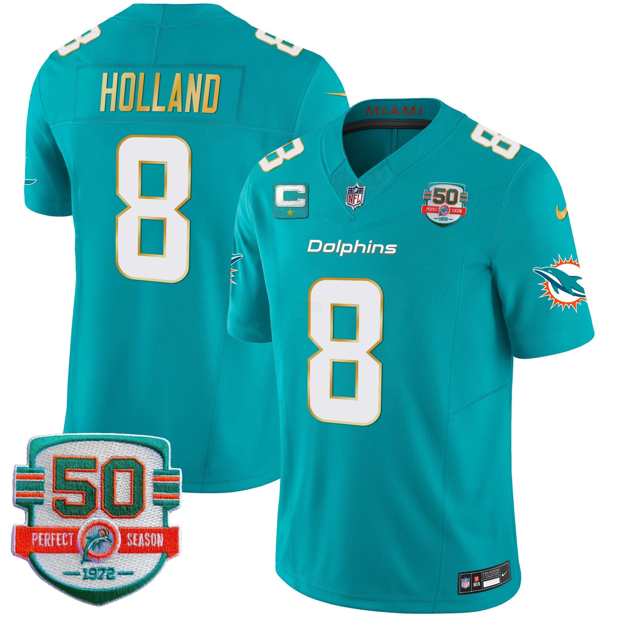 Camisa NFL Men’s Gold Trim Vapor Limited Jersey