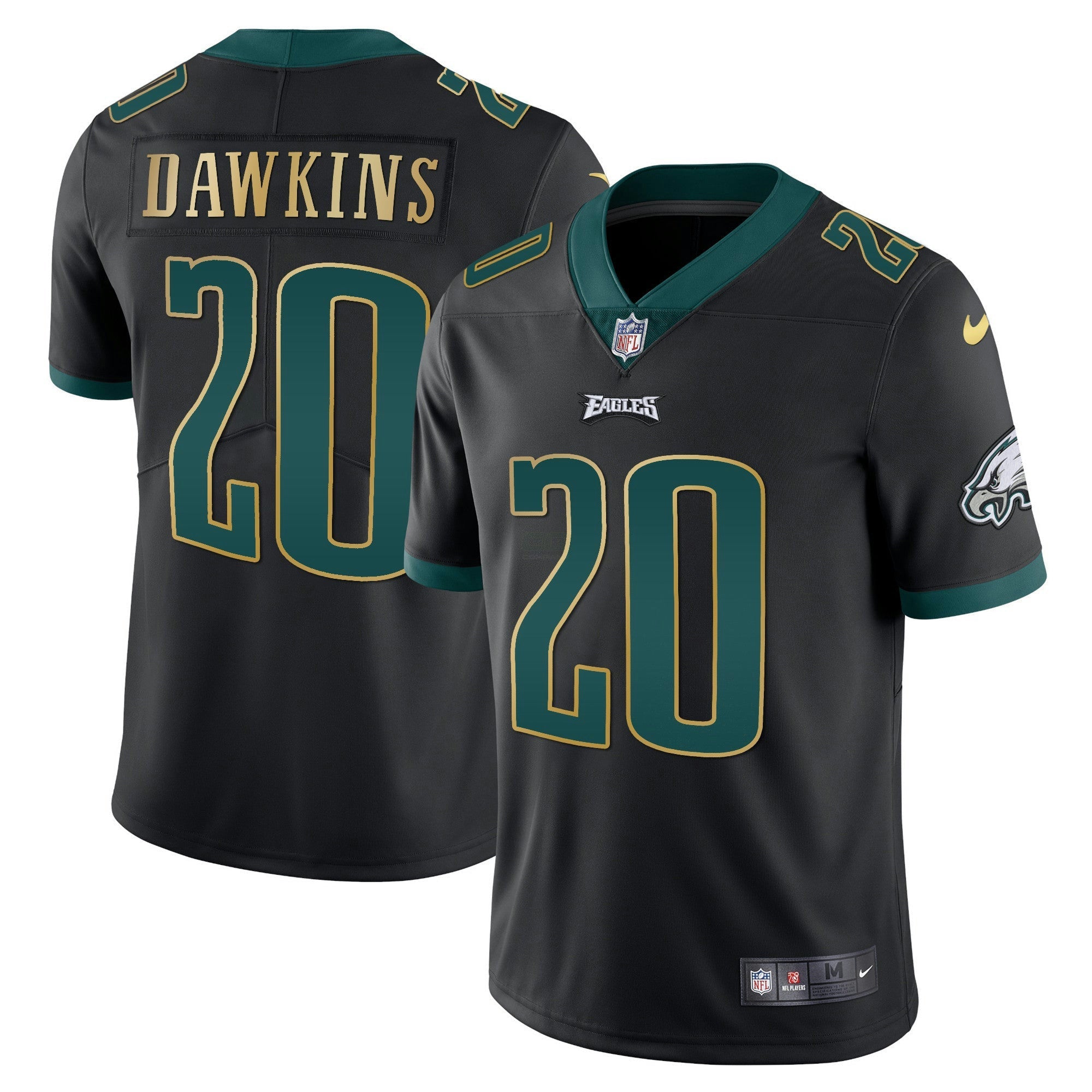 Camisa NFL Men’s Gold Trim Vapor Player Jersey