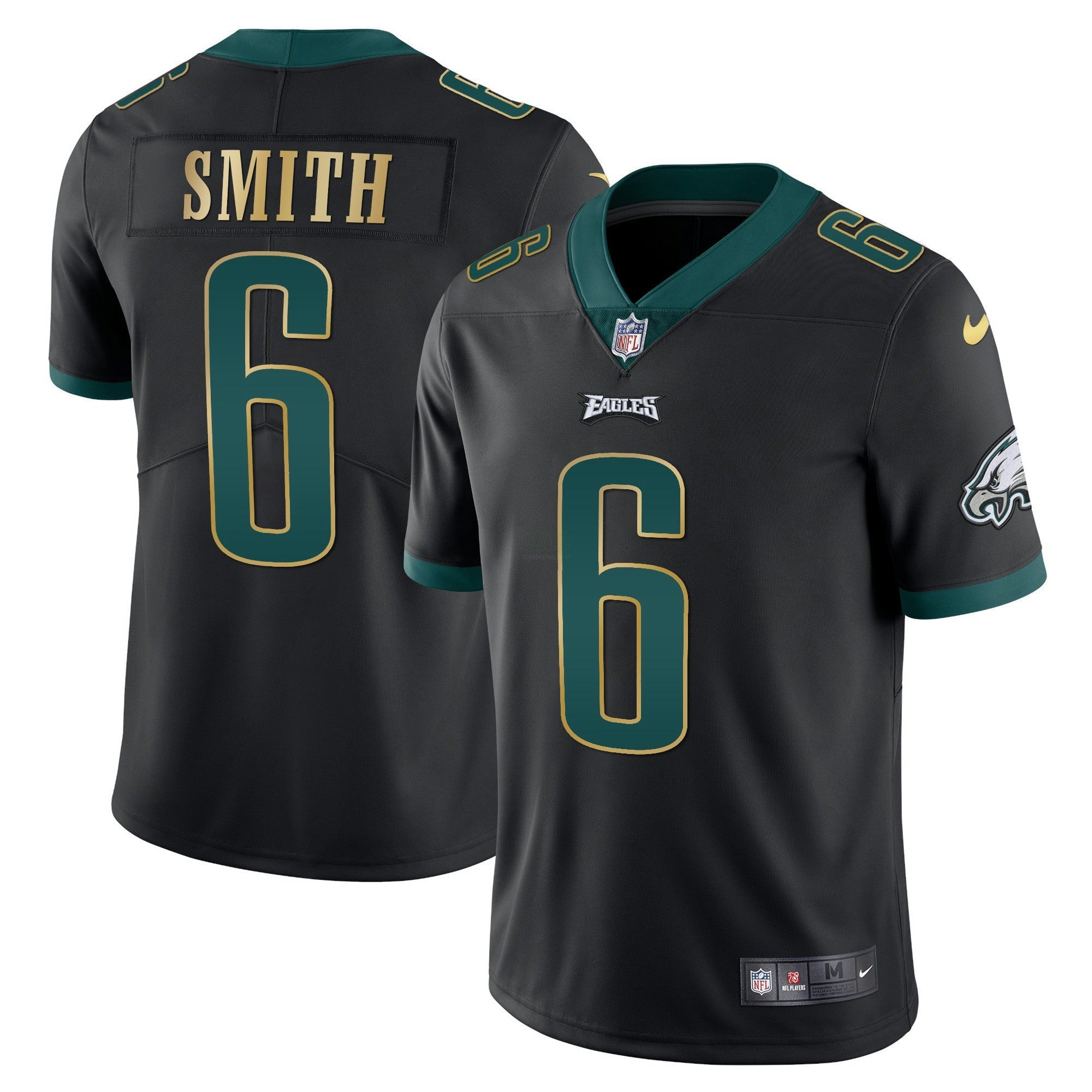 Camisa NFL Men’s Gold Trim Vapor Player Jersey