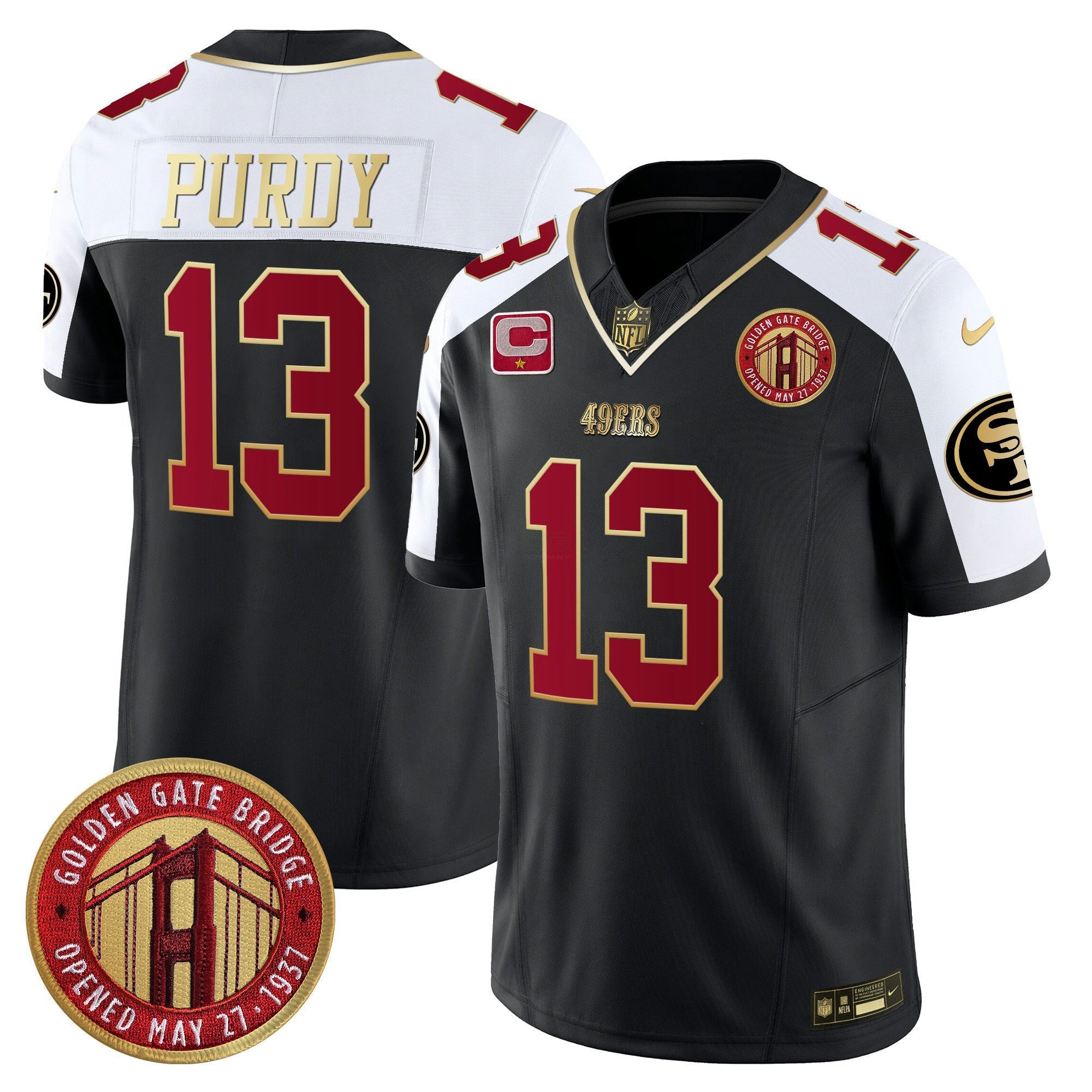 Camisa NFL Men’s Golden Gate Bridge Patch Vapor Limited Jersey