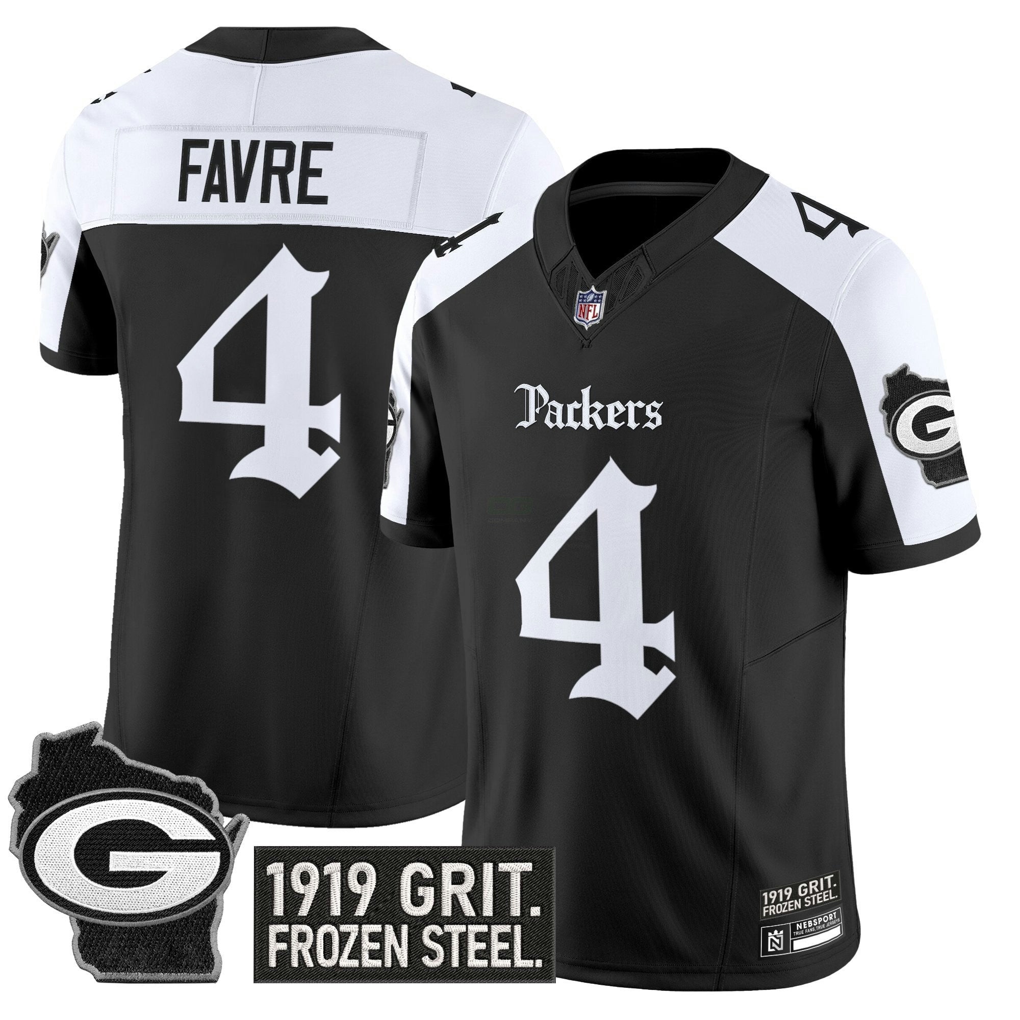Camisa NFL Men’s Green Bay ‘Gothic Frozen Tundra Edition’ Vapor Limited Jersey