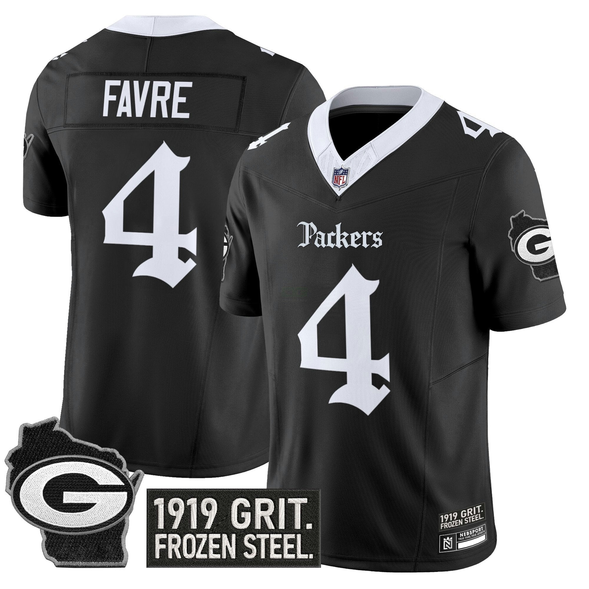 Camisa NFL Men’s Green Bay ‘Gothic Frozen Tundra Edition’ Vapor Limited Jersey