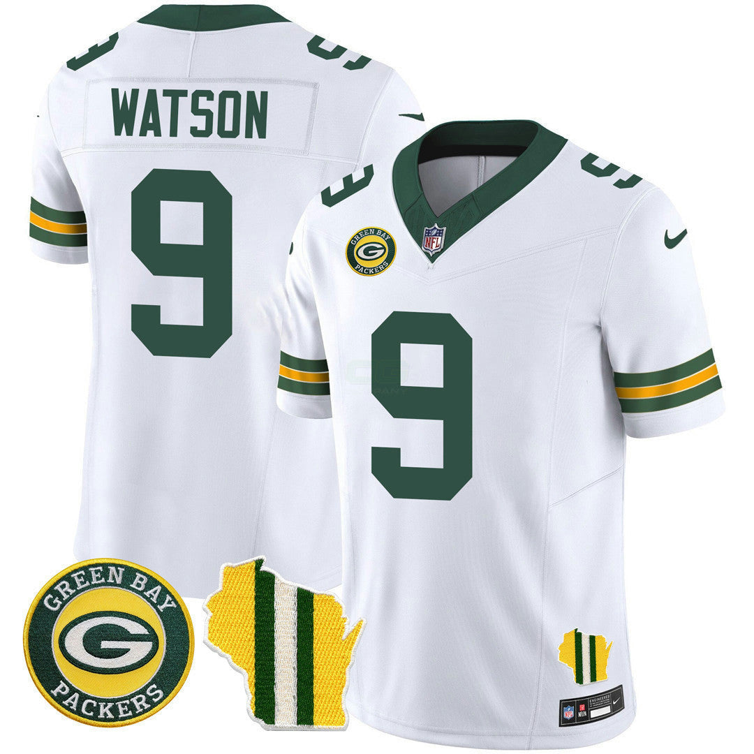 Camisa NFL Men’s Green Bay Wisconsin State Patch Vapor Limited Jersey – All Sttiched
