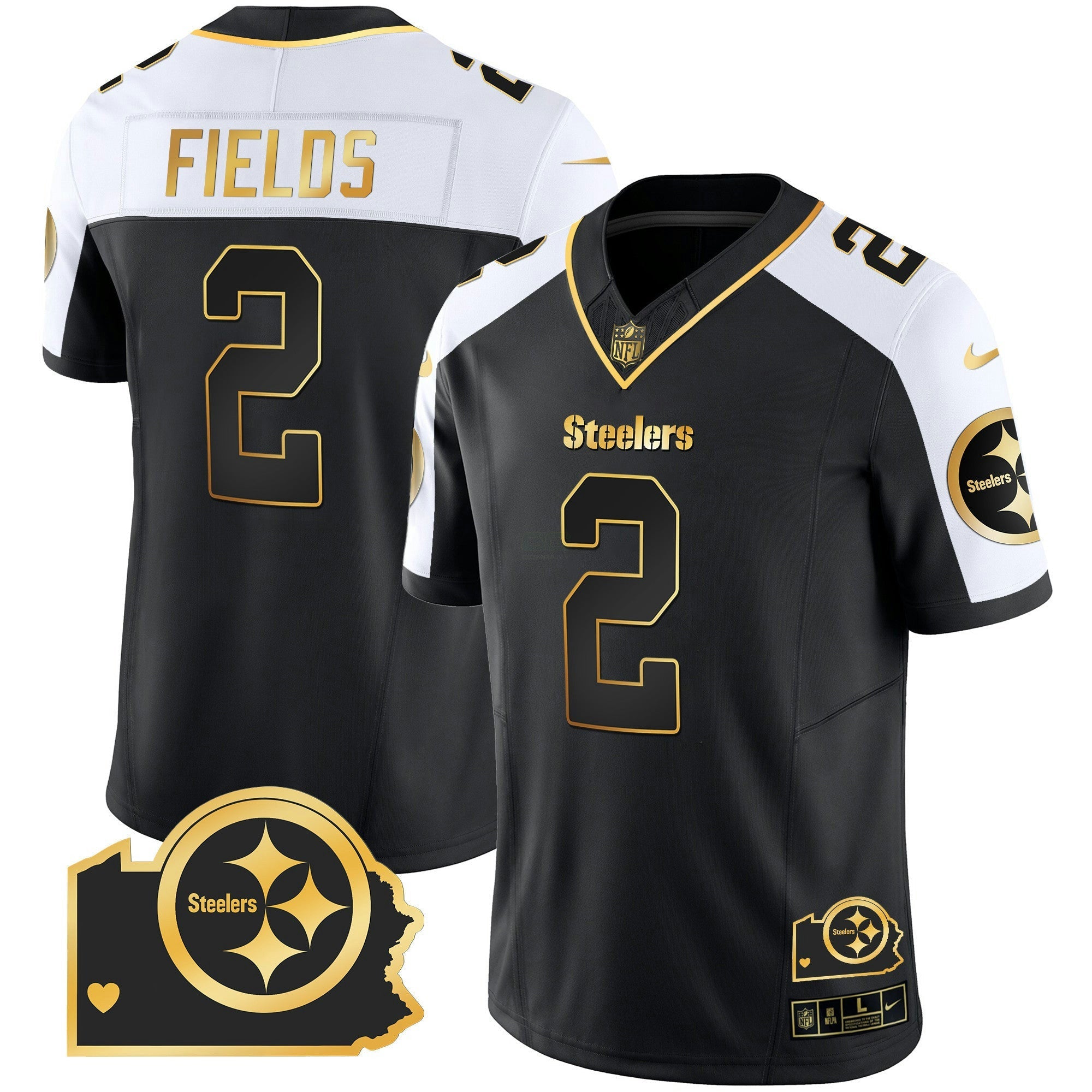 Camisa NFL Men’s Home Patch Dourada Vapor Jersey