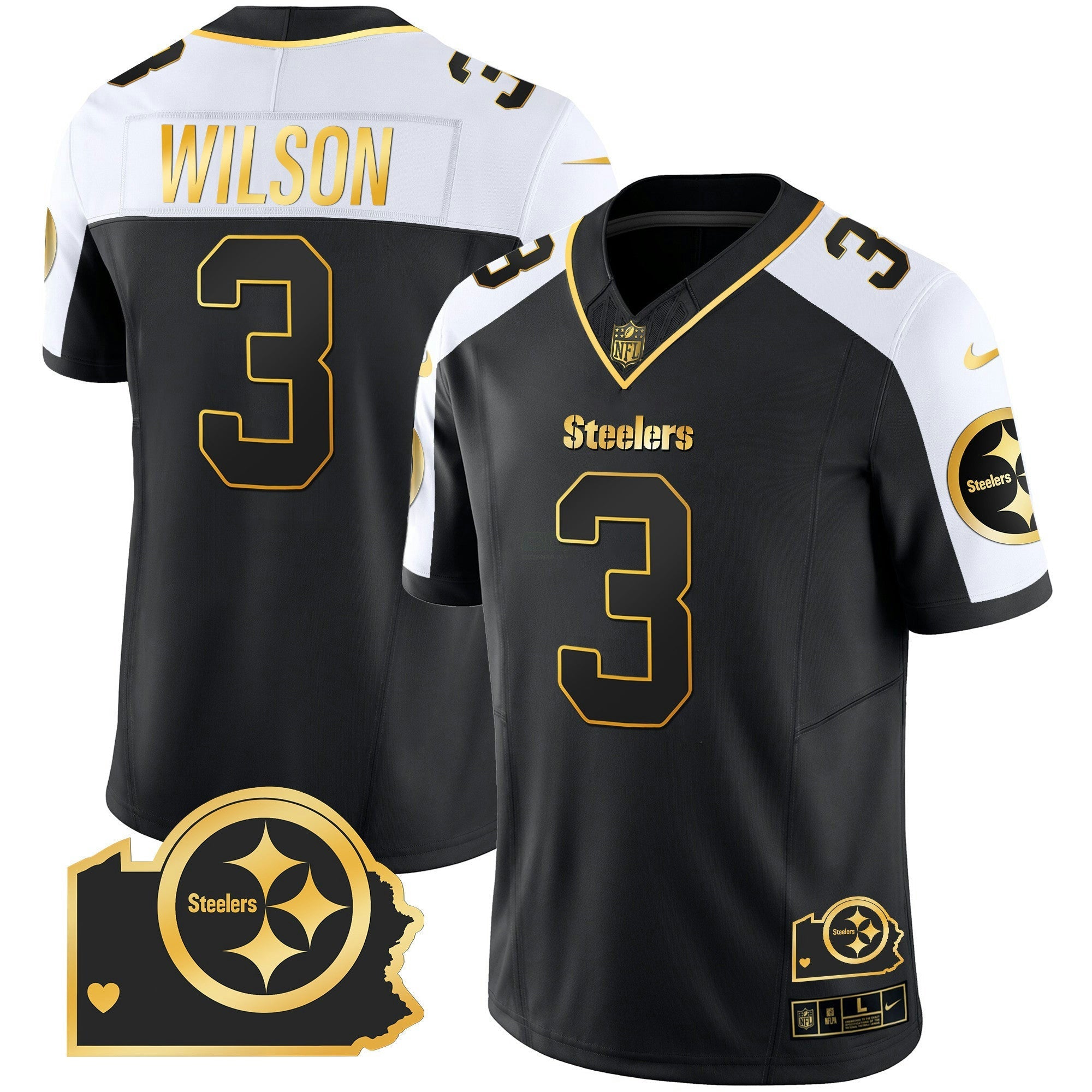 Camisa NFL Men’s Home Patch Dourada Vapor Jersey