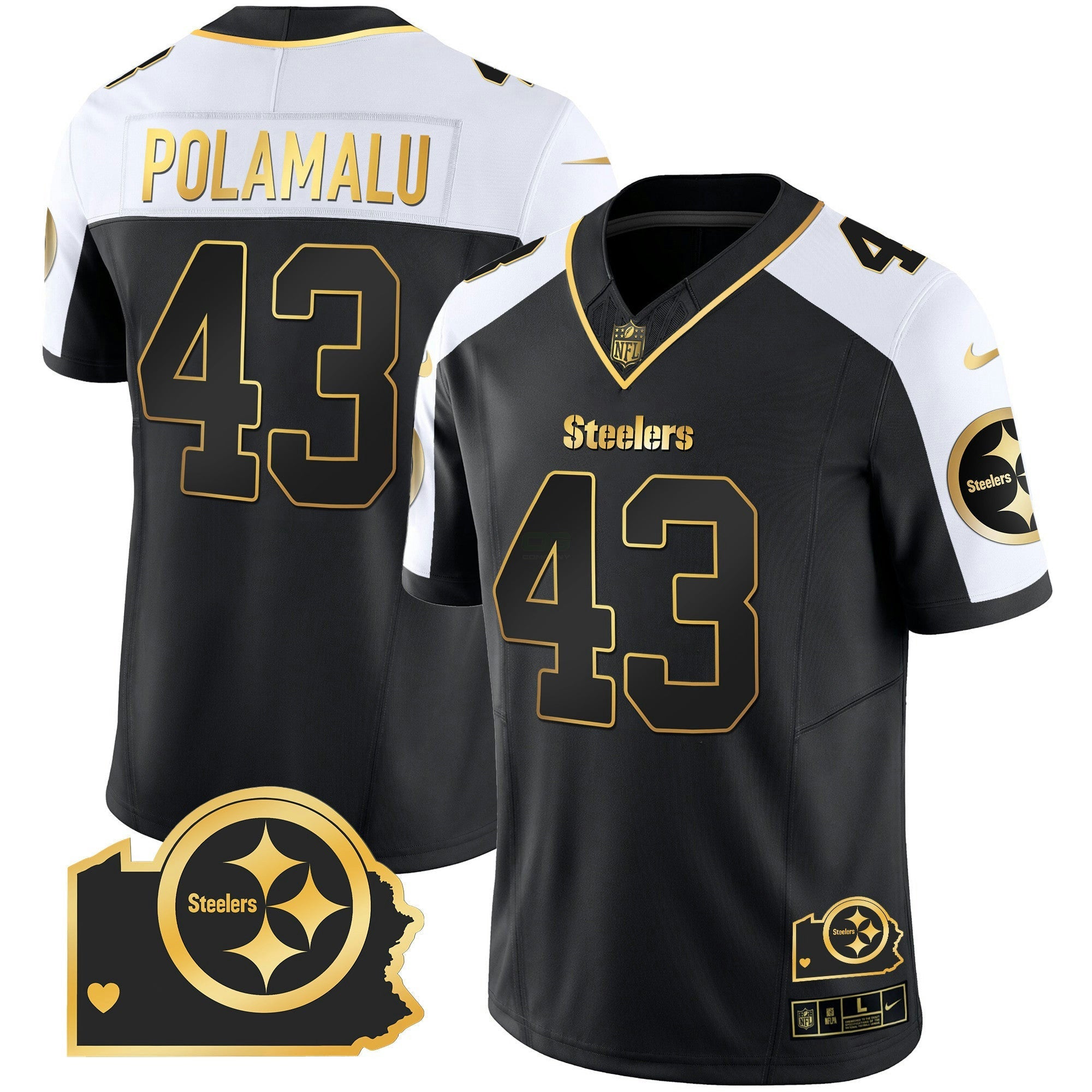 Camisa NFL Men’s Home Patch Dourada Vapor Jersey