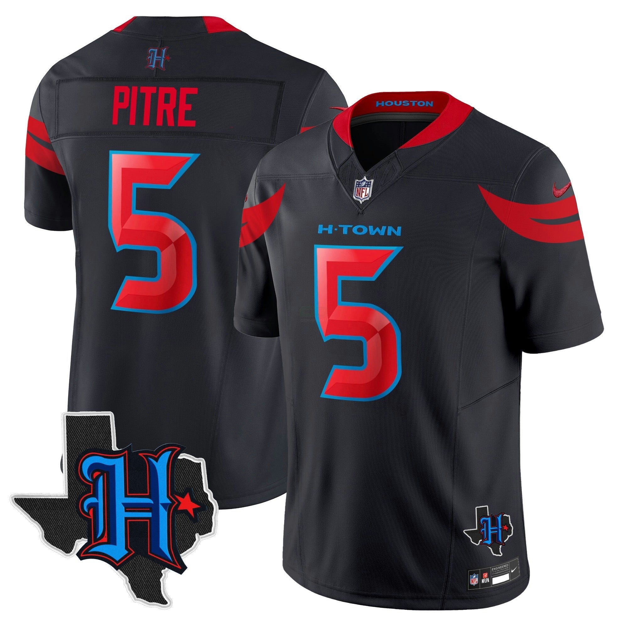 Camisa NFL Men’s Houston 2024 Texas Patch Vapor Limited Jersey V3