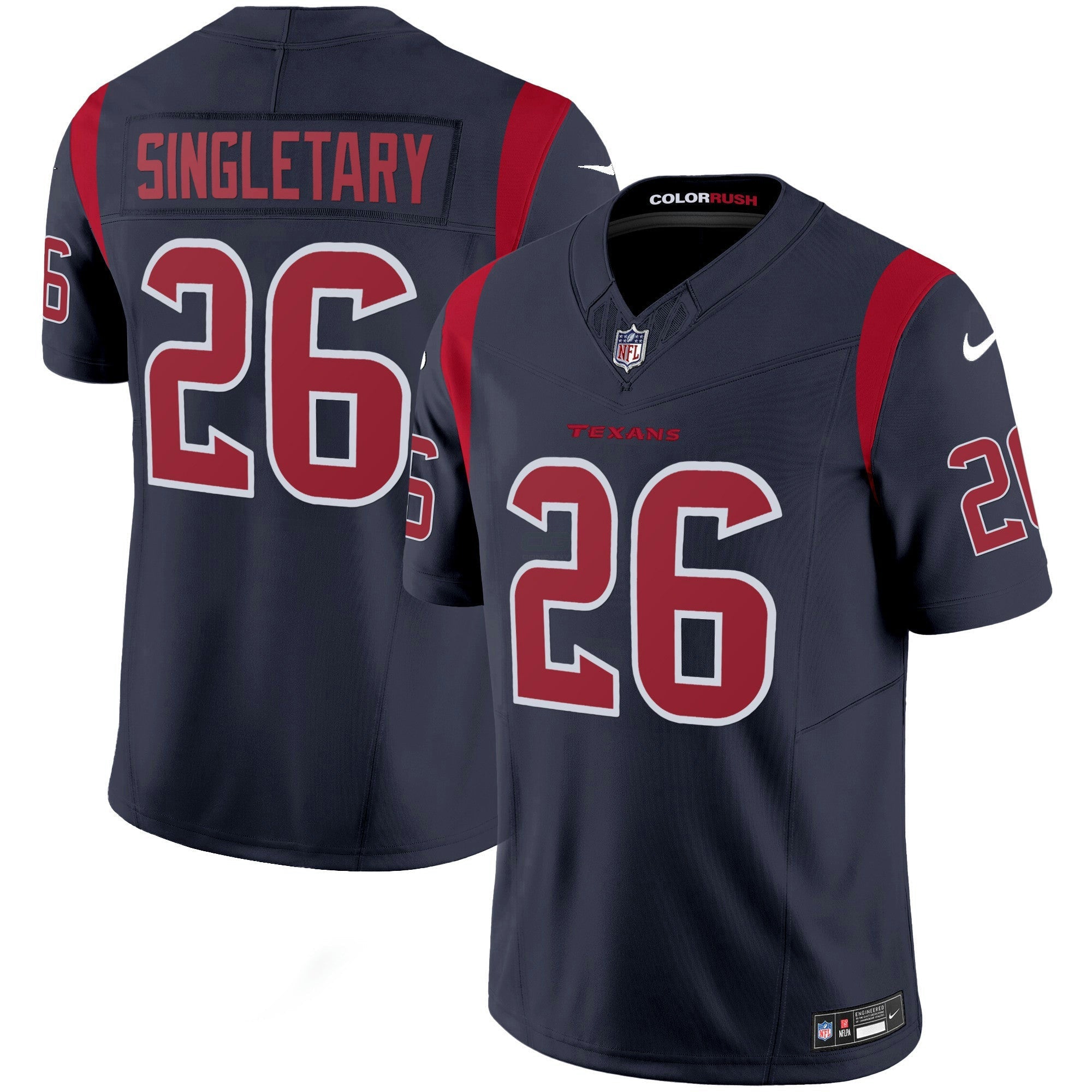 Camisa NFL Men’s Houston Color Rush Legend Vapor Jersey