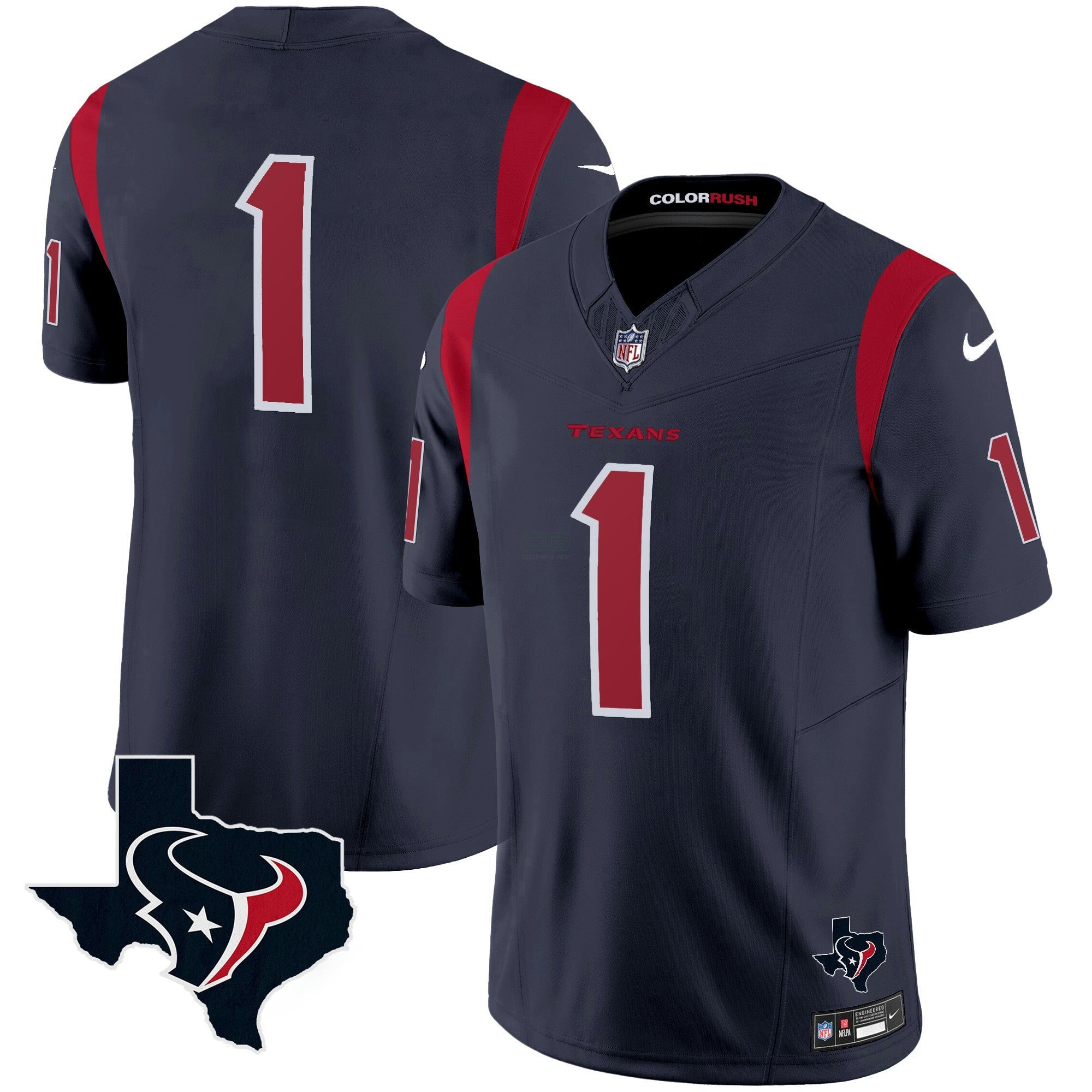 Camisa NFL Men’s Houston Color Rush Legend Vapor Jersey V2