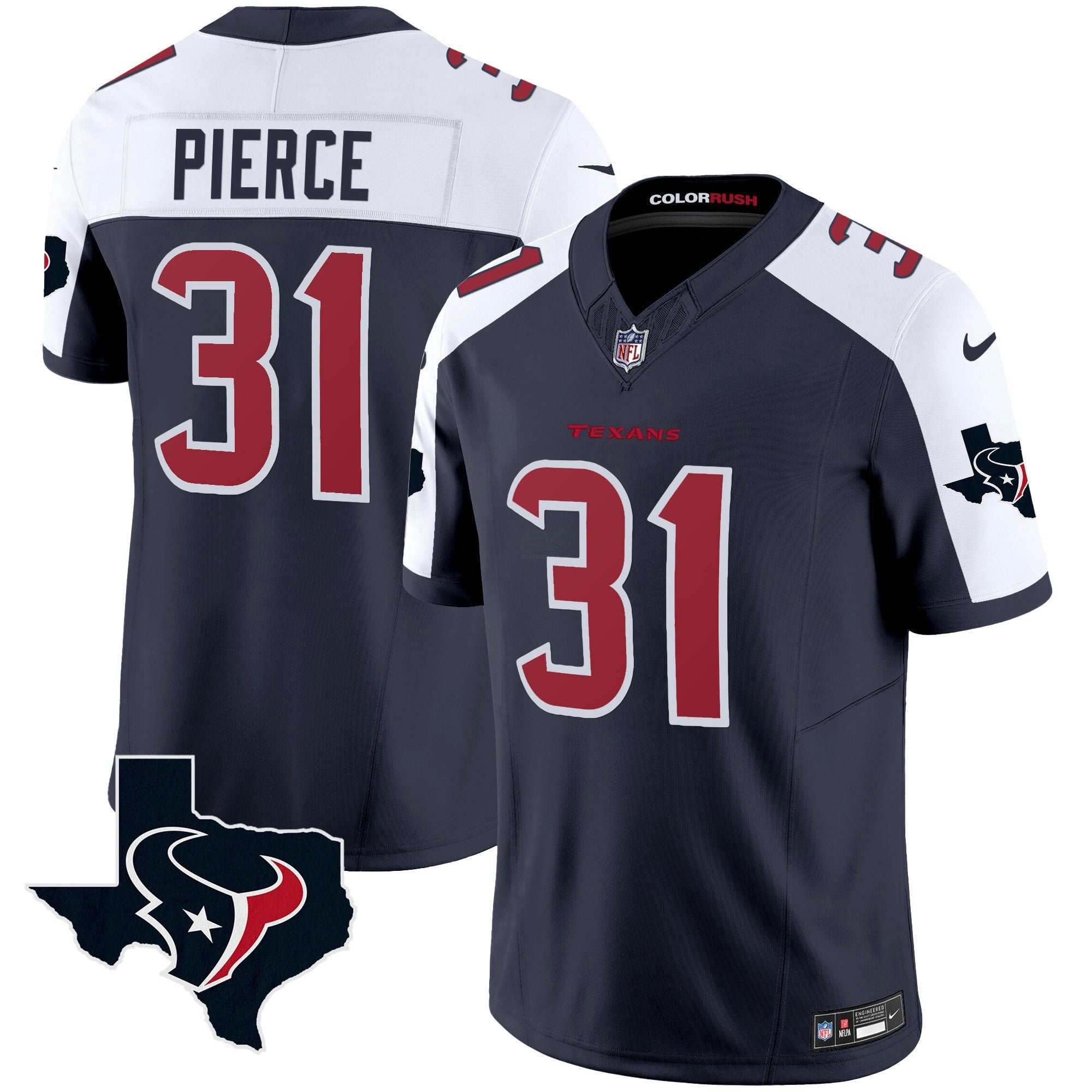 Camisa NFL Men’s Houston Color Rush Legend Vapor Jersey V2