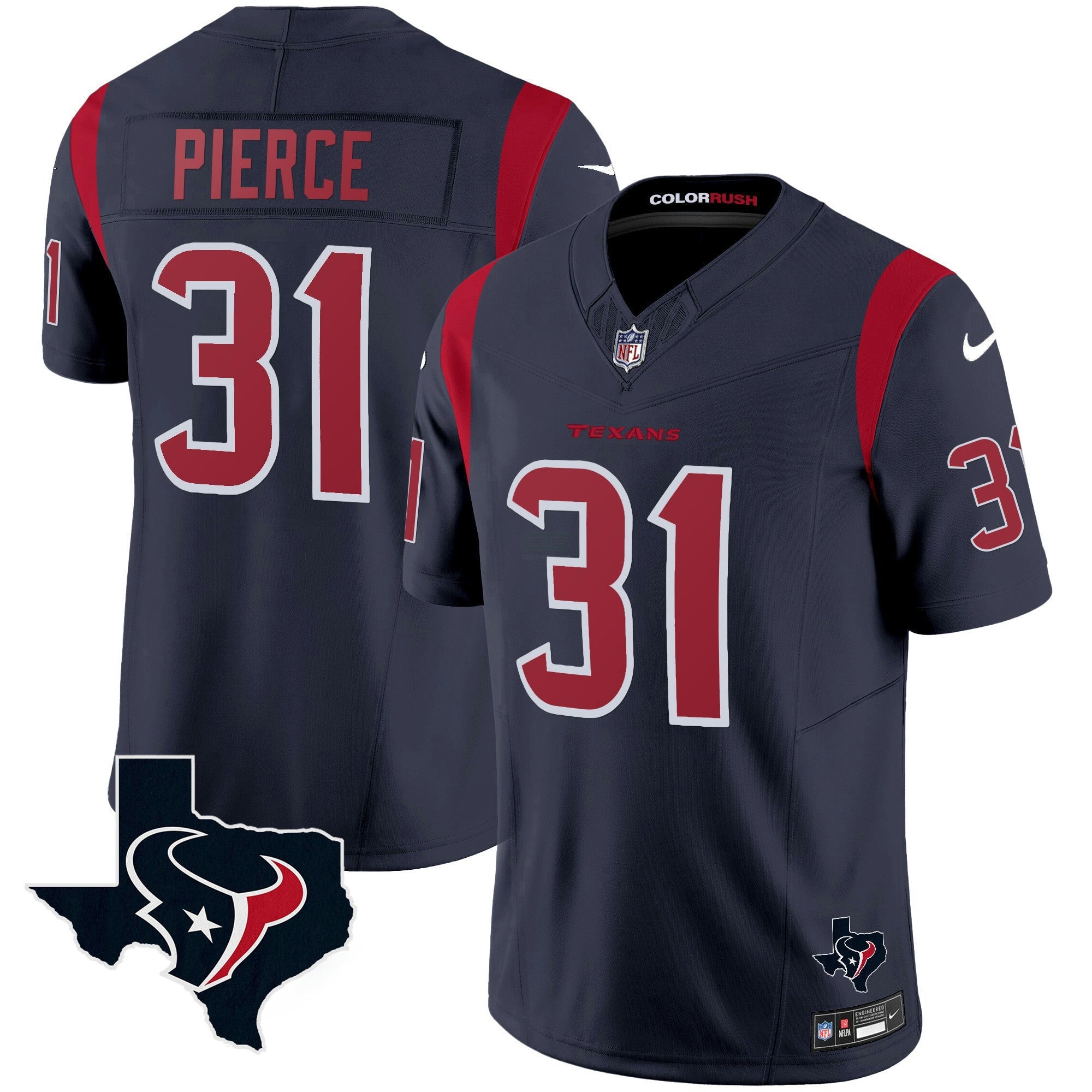 Camisa NFL Men’s Houston Color Rush Legend Vapor Jersey V2