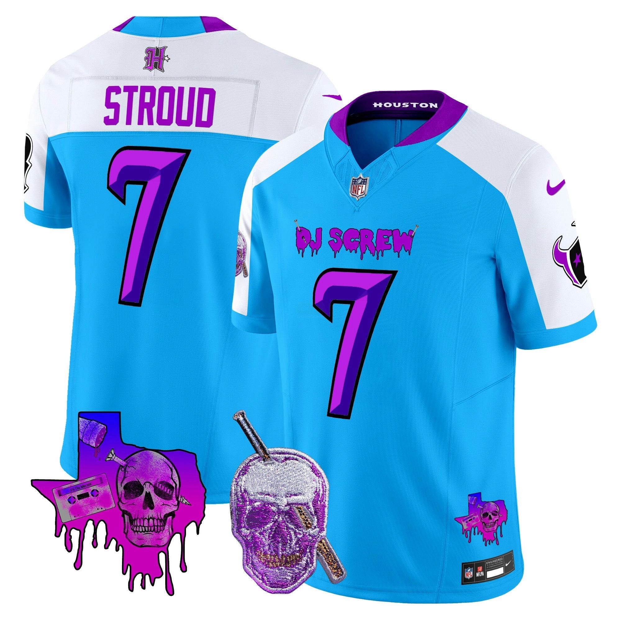 Camisa NFL Men’s Houston DJ Screw Vapor Limited Jersey