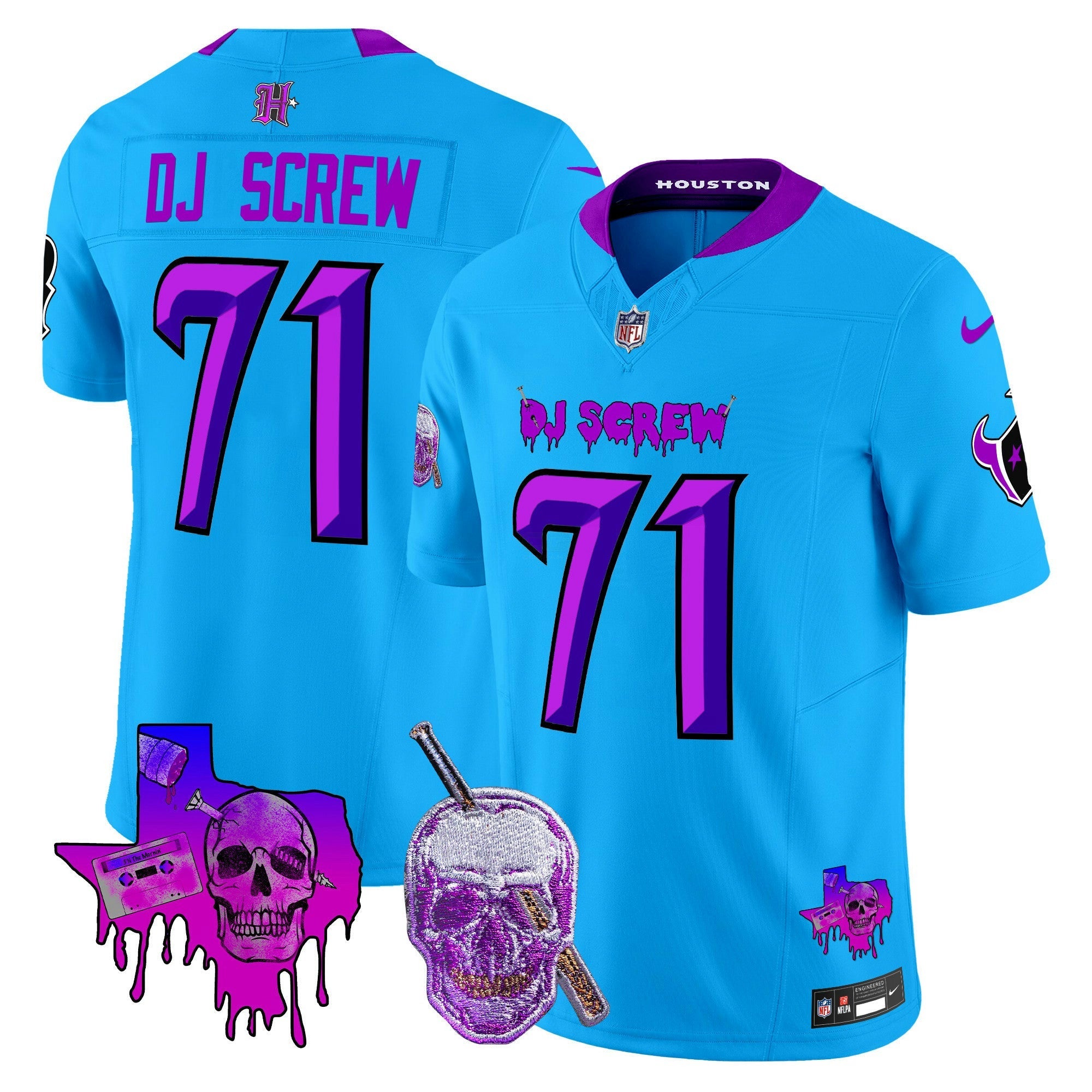 Camisa NFL Men’s Houston DJ Screw Vapor Limited Jersey