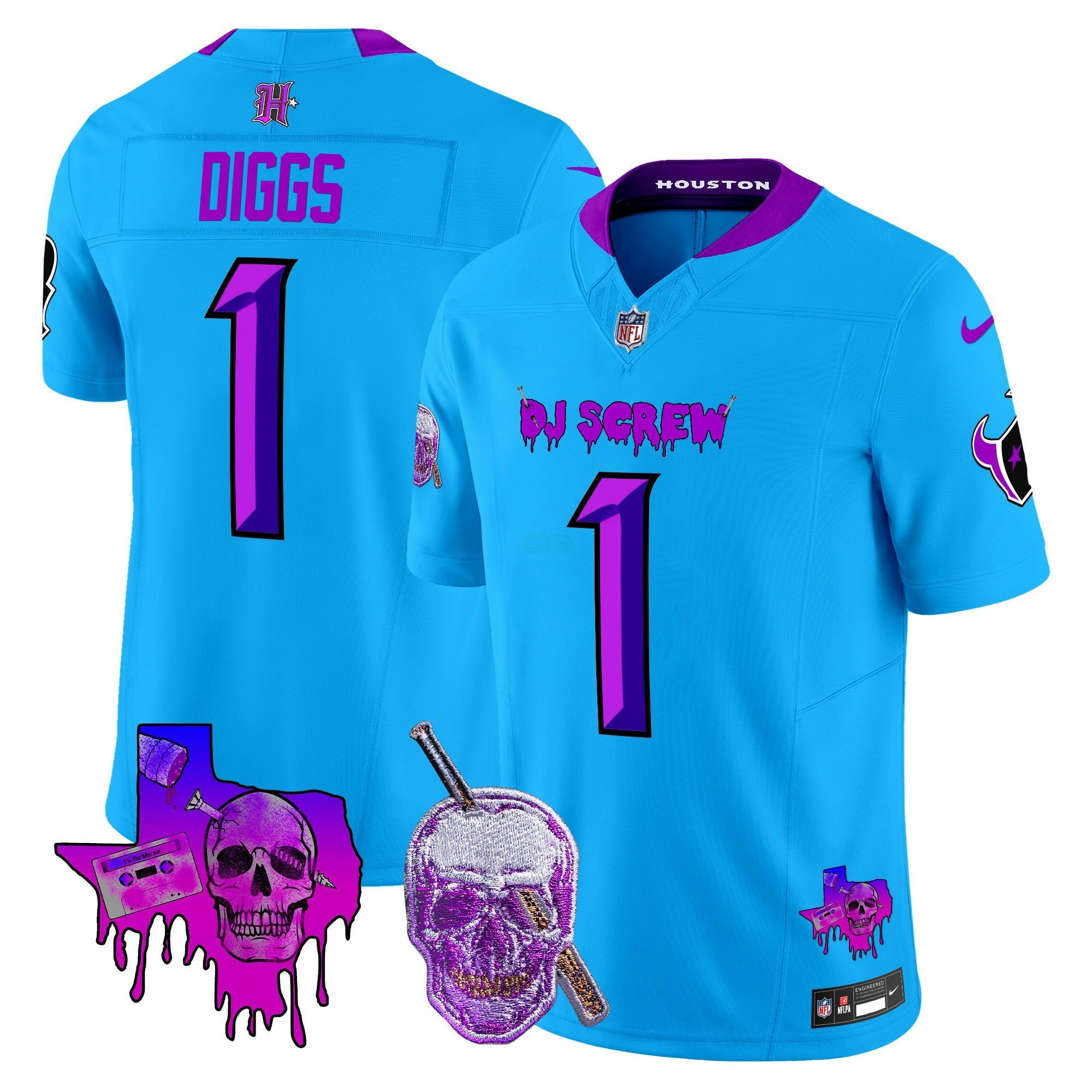 Camisa NFL Men’s Houston DJ Screw Vapor Limited Jersey