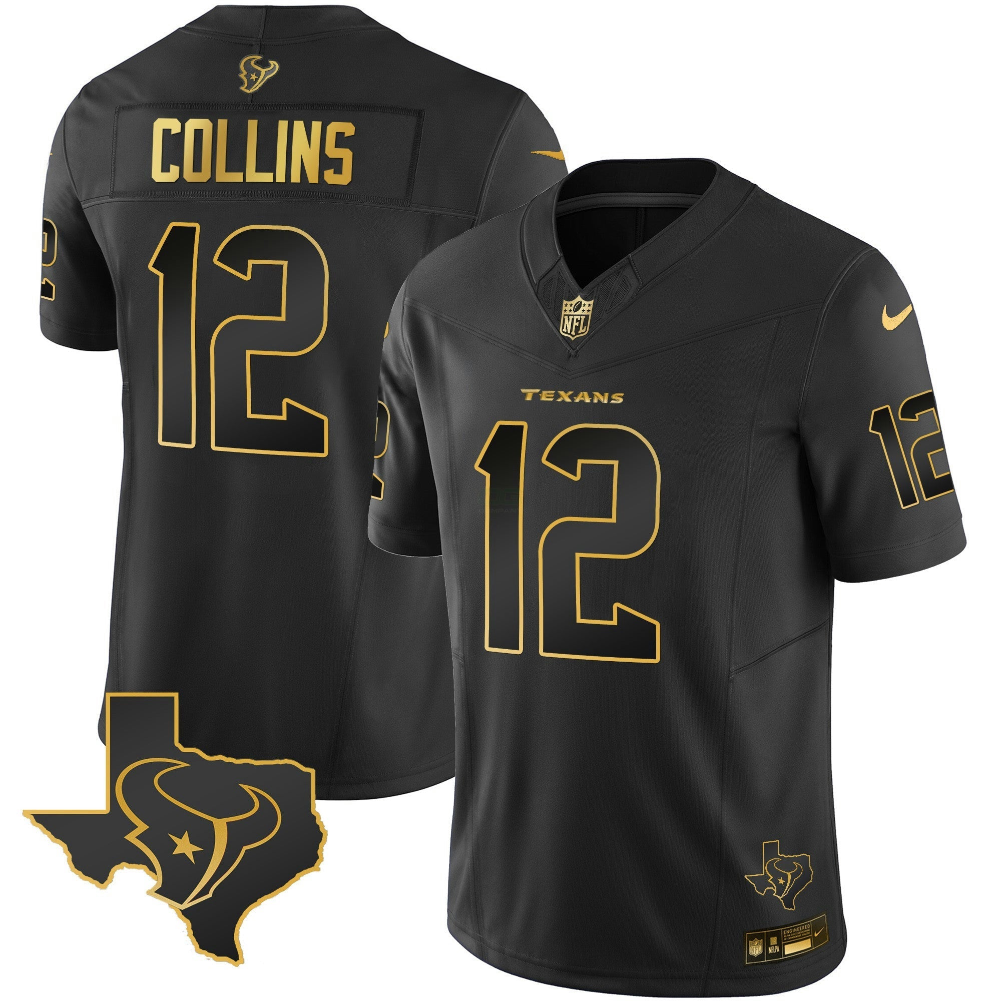 Camisa NFL Men’s Houston Gold Vapor Limited Jersey