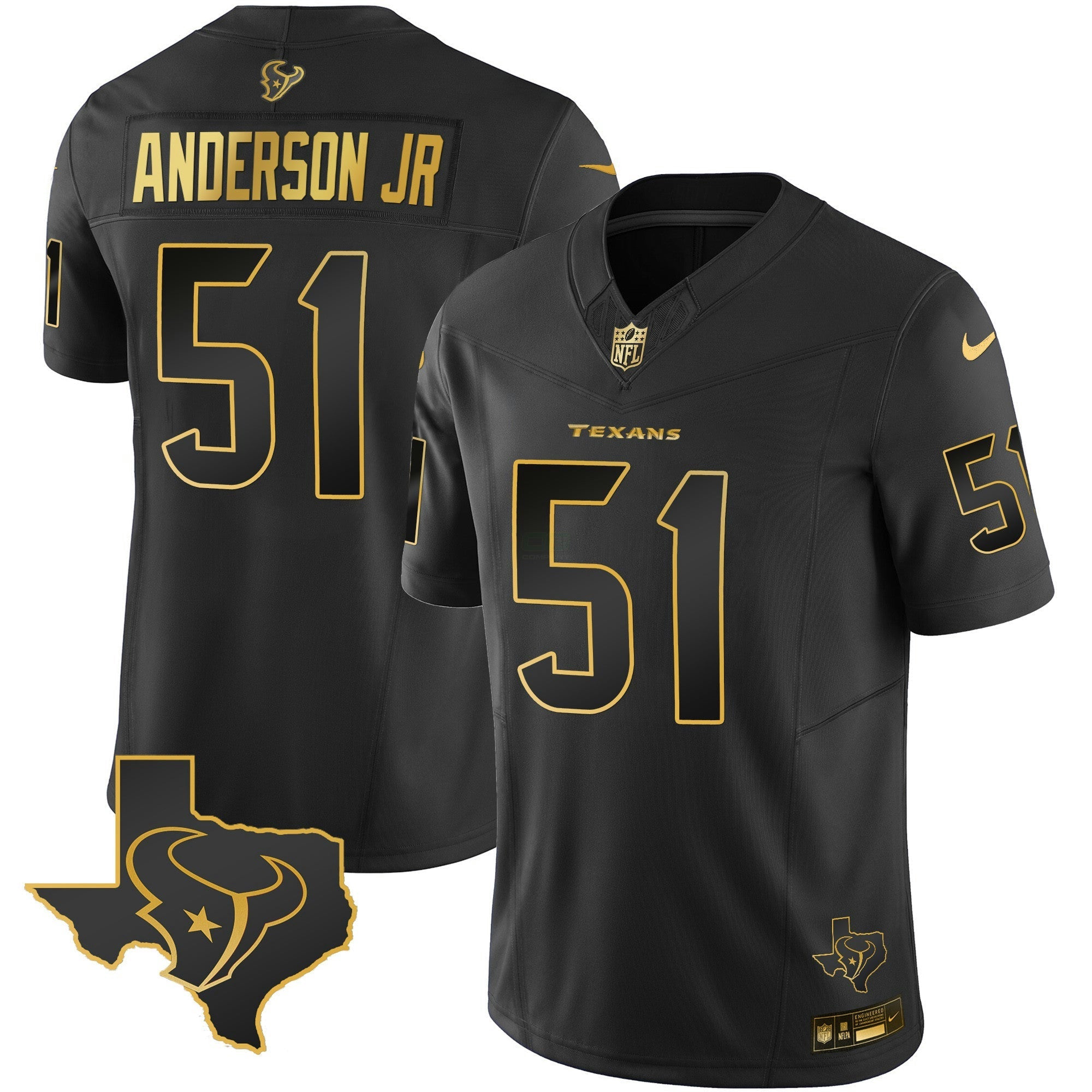 Camisa NFL Men’s Houston Gold Vapor Limited Jersey