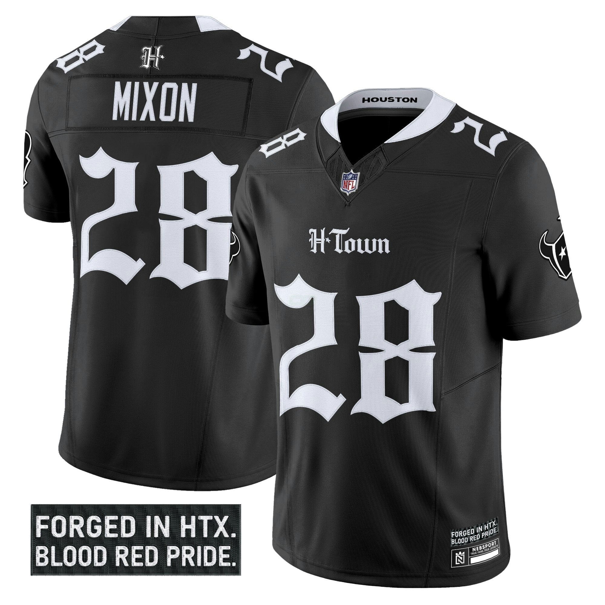 Camisa NFL Men’s Houston ‘Gothic Lone Star Shadows Edition’ Vapor Limited Jersey