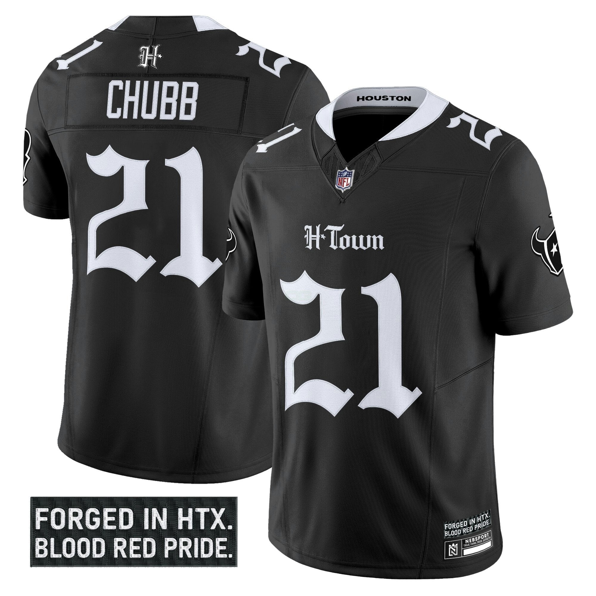 Camisa NFL Men’s Houston ‘Gothic Lone Star Shadows Edition’ Vapor Limited Jersey