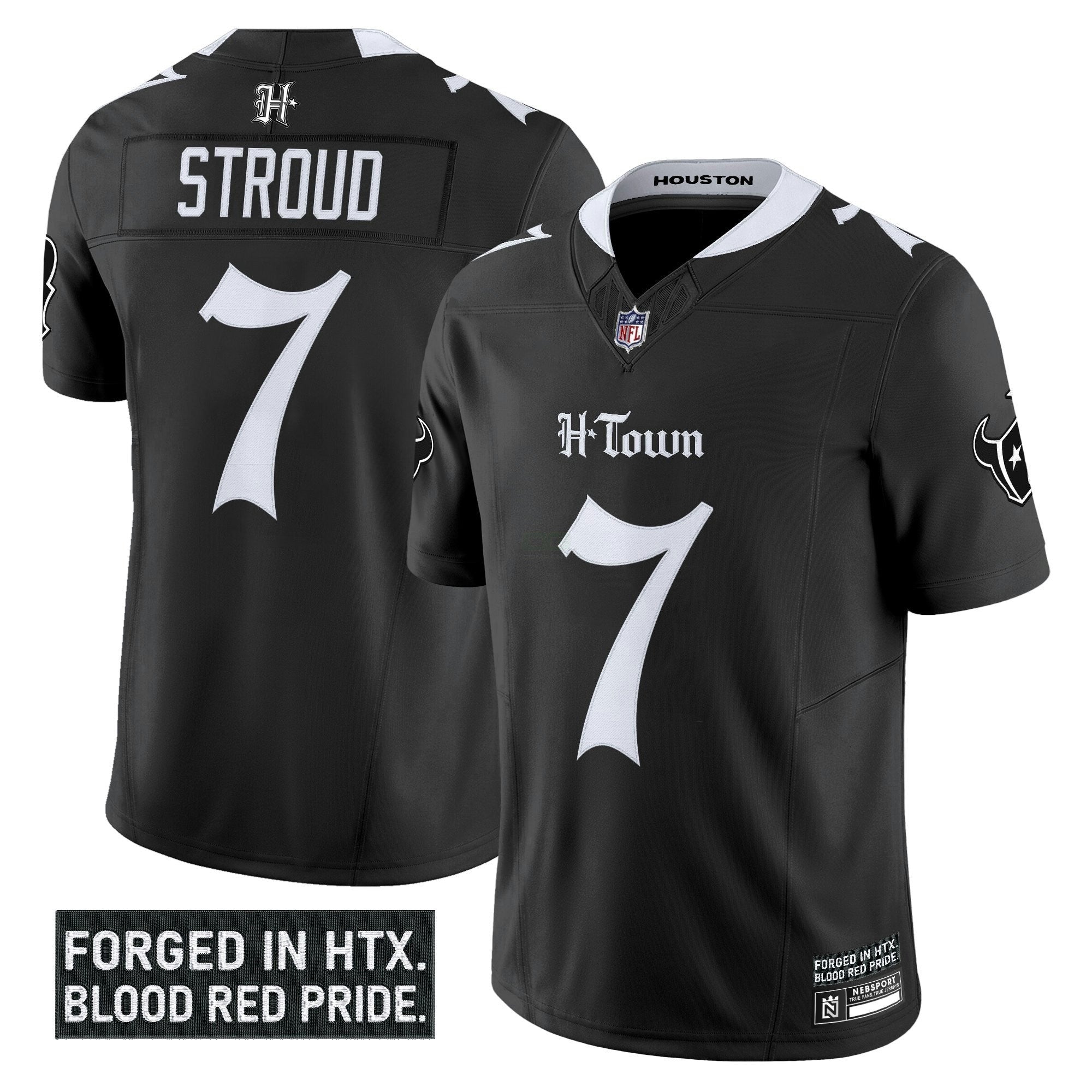 Camisa NFL Men’s Houston ‘Gothic Lone Star Shadows Edition’ Vapor Limited Jersey