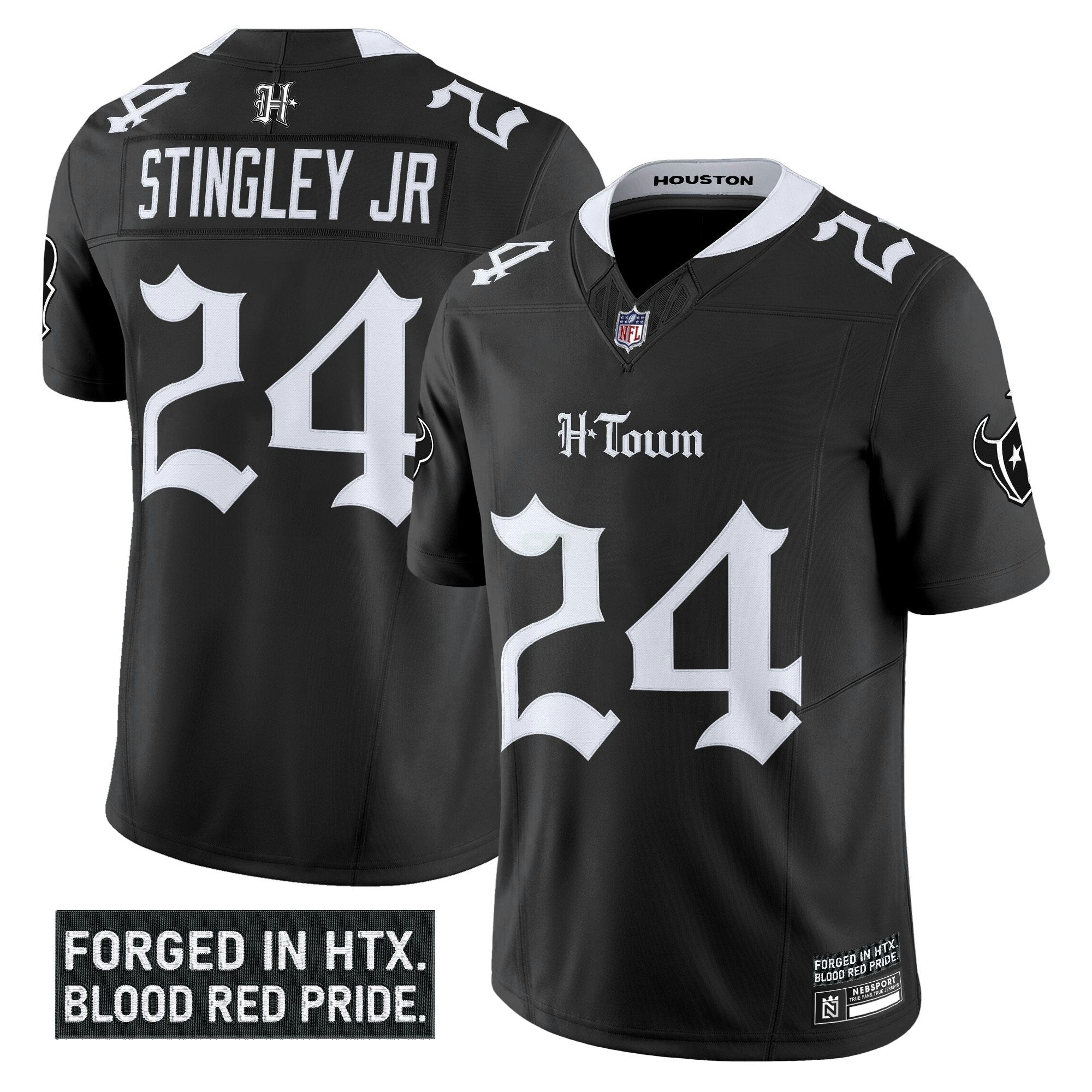 Camisa NFL Men’s Houston ‘Gothic Lone Star Shadows Edition’ Vapor Limited Jersey