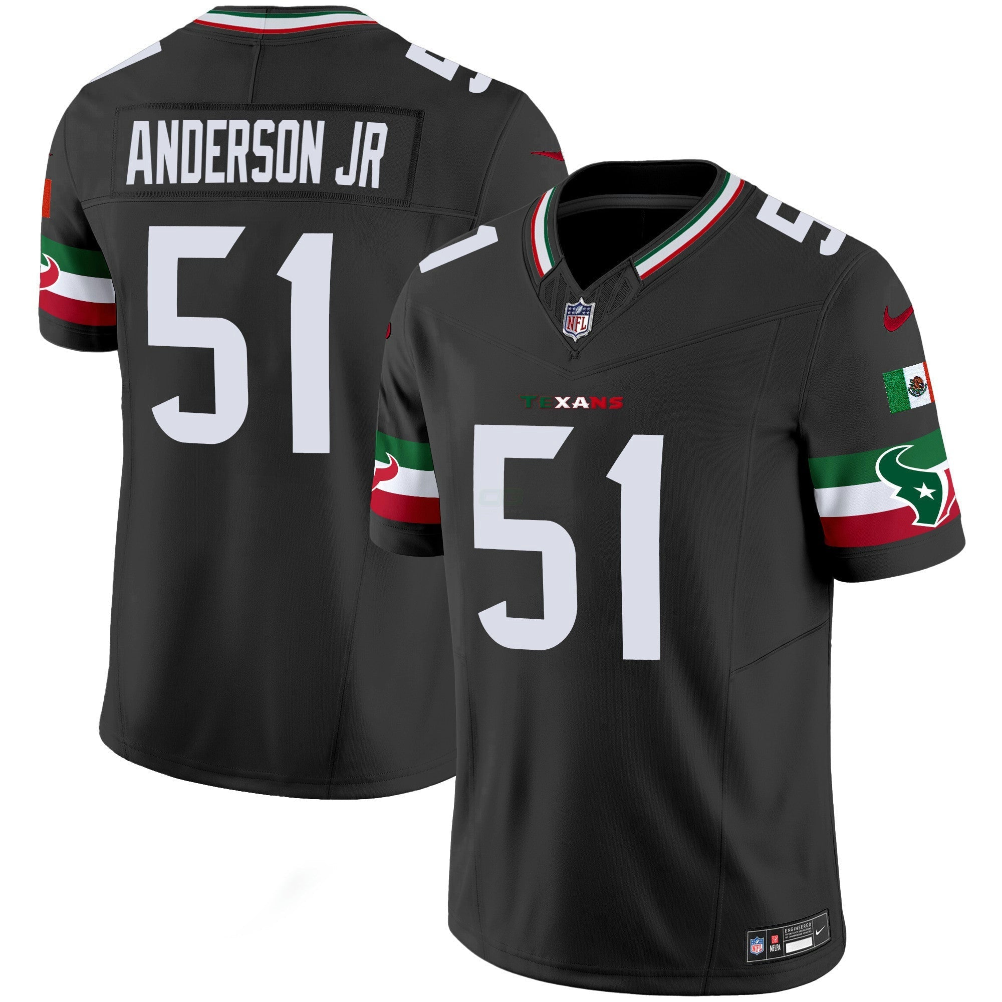 Camisa NFL Men’s Houston Mexico Vapor Limited Jersey