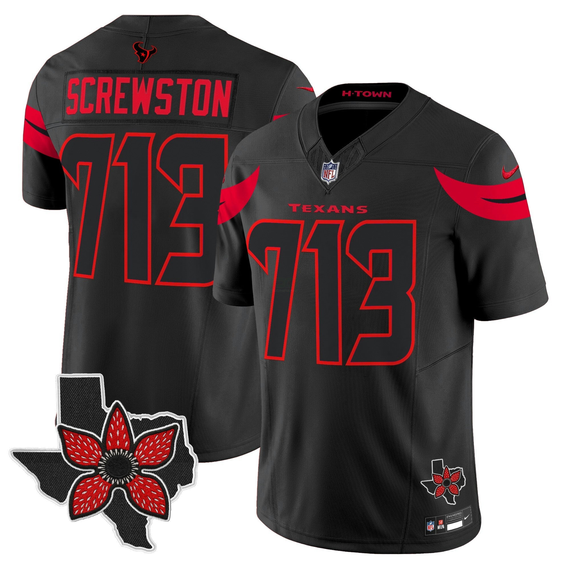 Camisa NFL Men’s Houston ‘Stranger Things Edition’ Vapor Limited Jersey