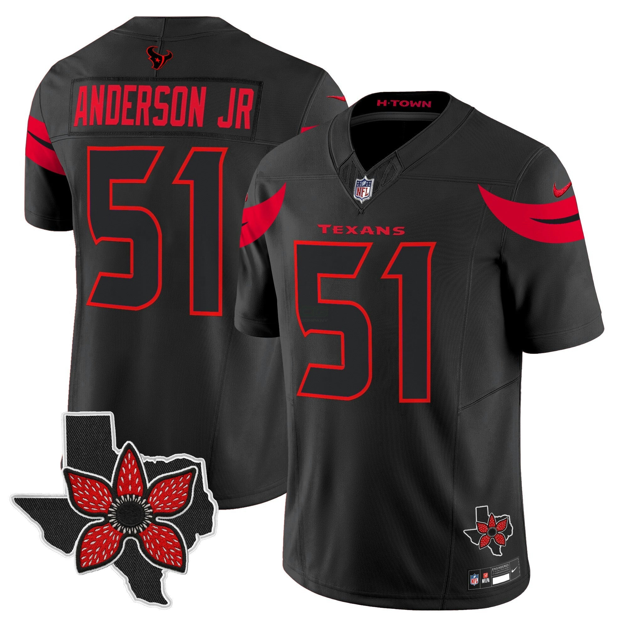 Camisa NFL Men’s Houston ‘Stranger Things Edition’ Vapor Limited Jersey