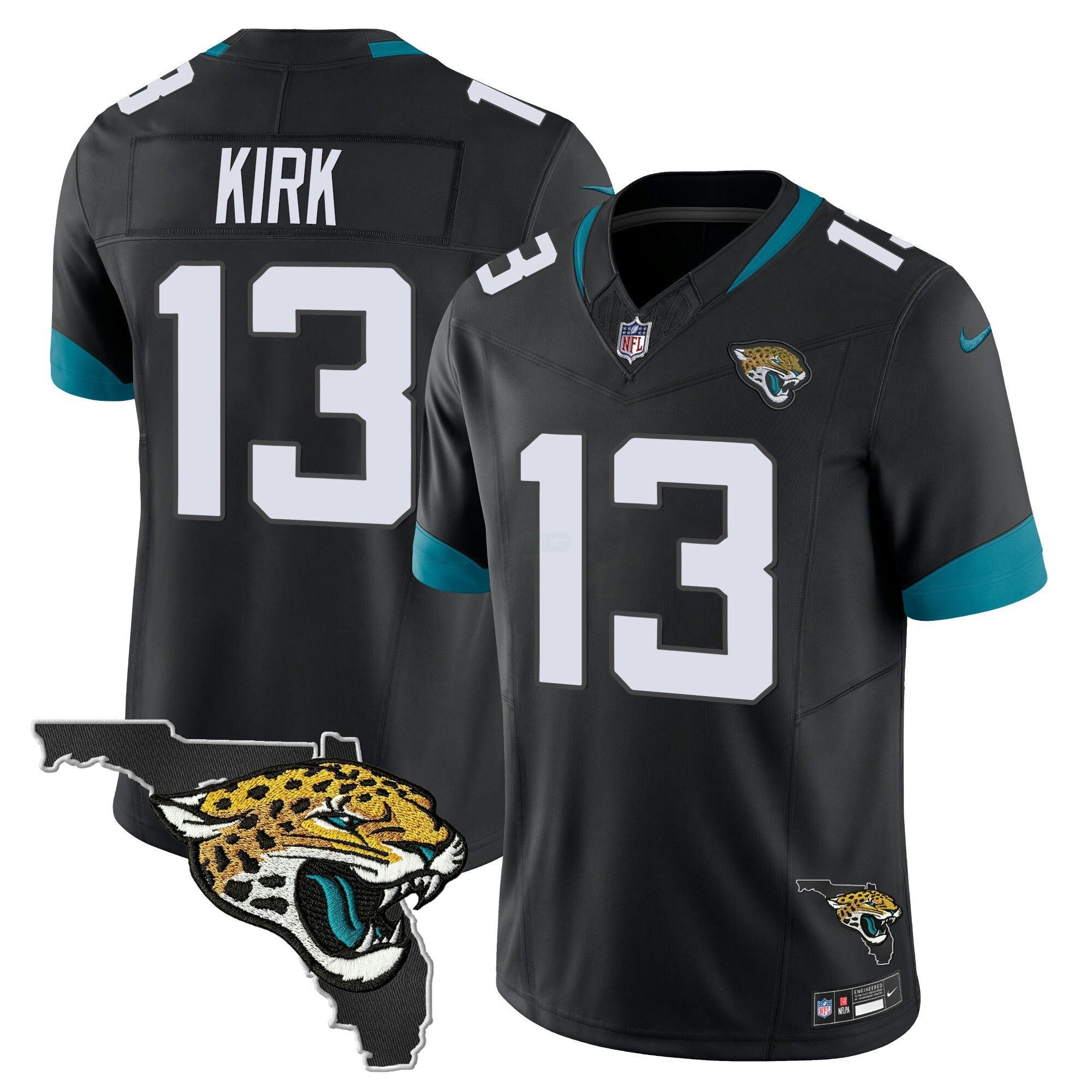 Camisa NFL Men’s Jacksonville Florida Patch Vapor Jersey