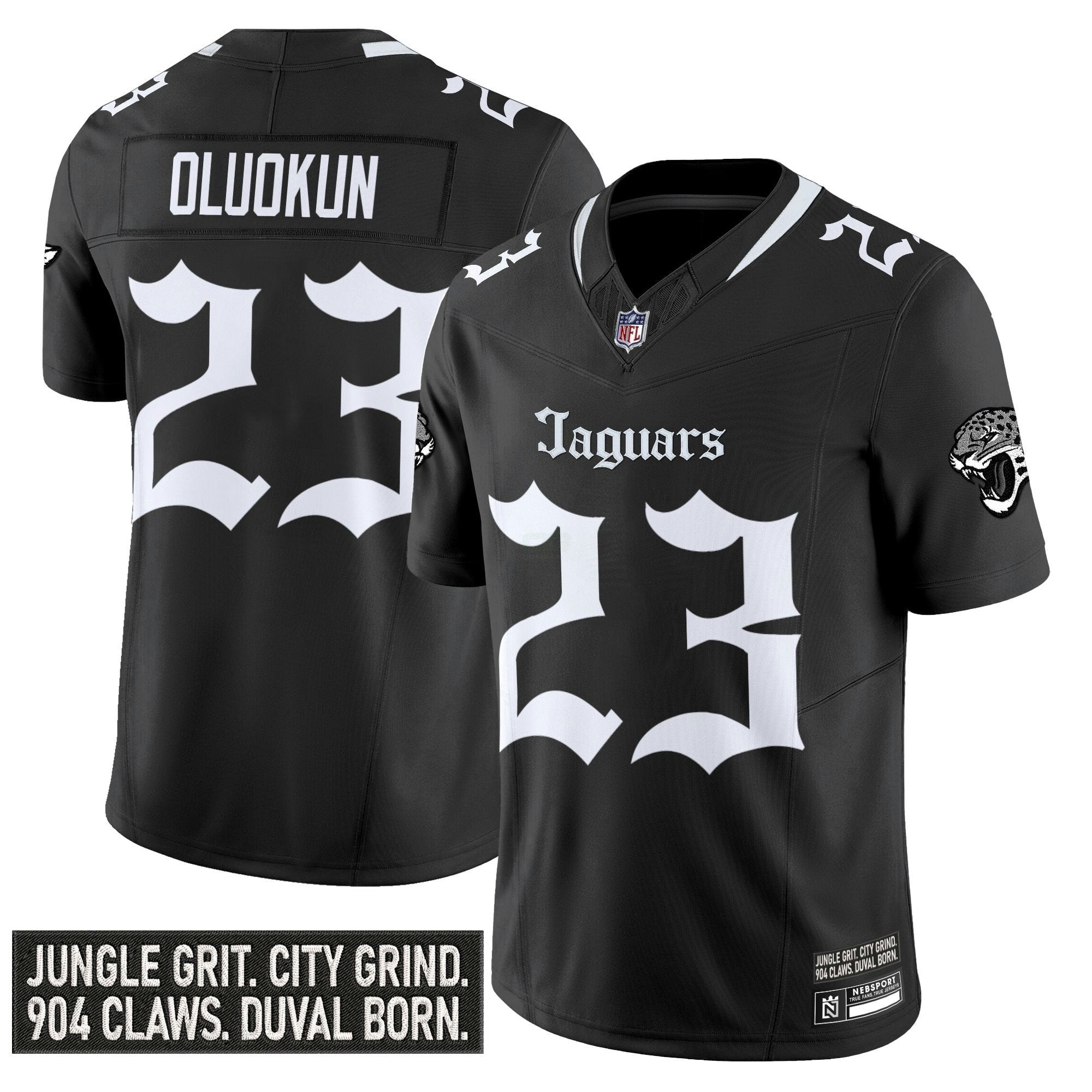 Camisa NFL Men’s Jacksonville ‘Gothic Duvall Shadows Edition’ Vapor Jersey