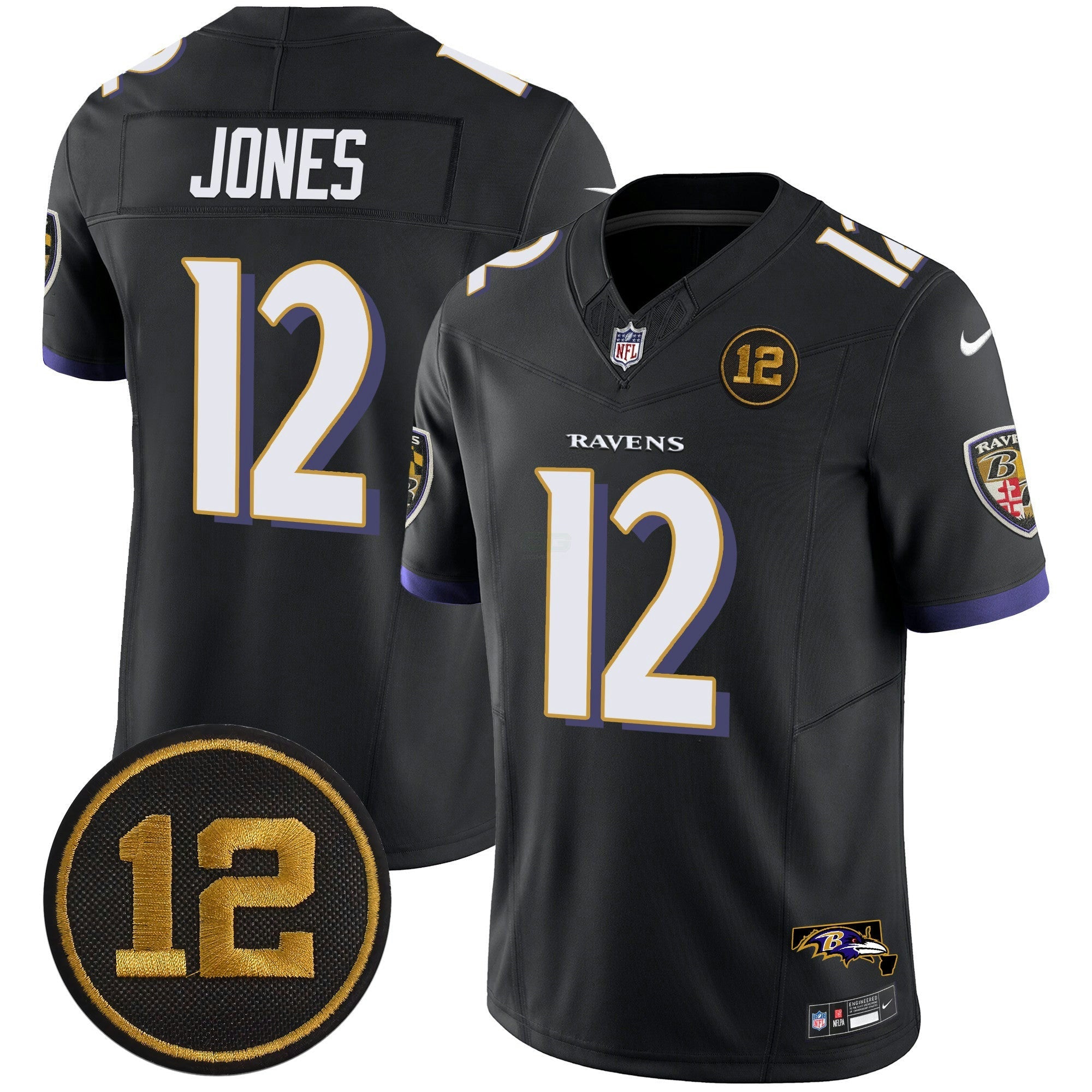 Camisa NFL Men’s Jacoby Jones Patch Vapor Limited Jersey