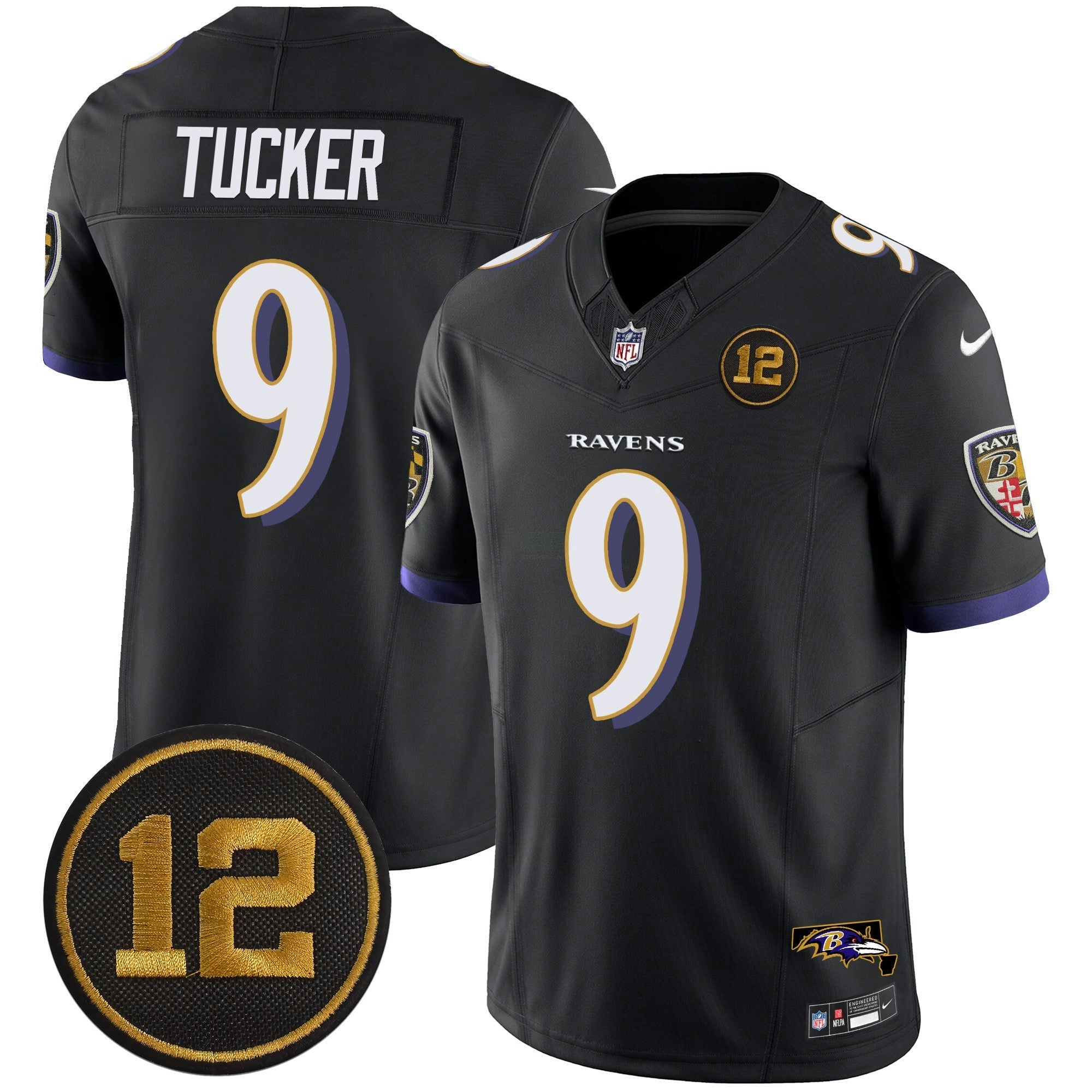 Camisa NFL Men’s Jacoby Jones Patch Vapor Limited Jersey