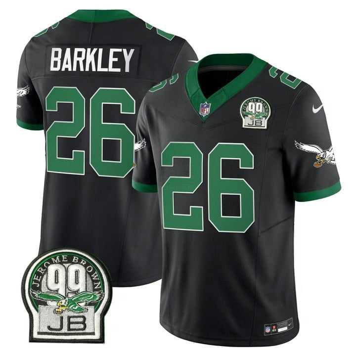 Camisa NFL Men’s Jerome Brown Patch Kelly Green Alternativa Jersey V2