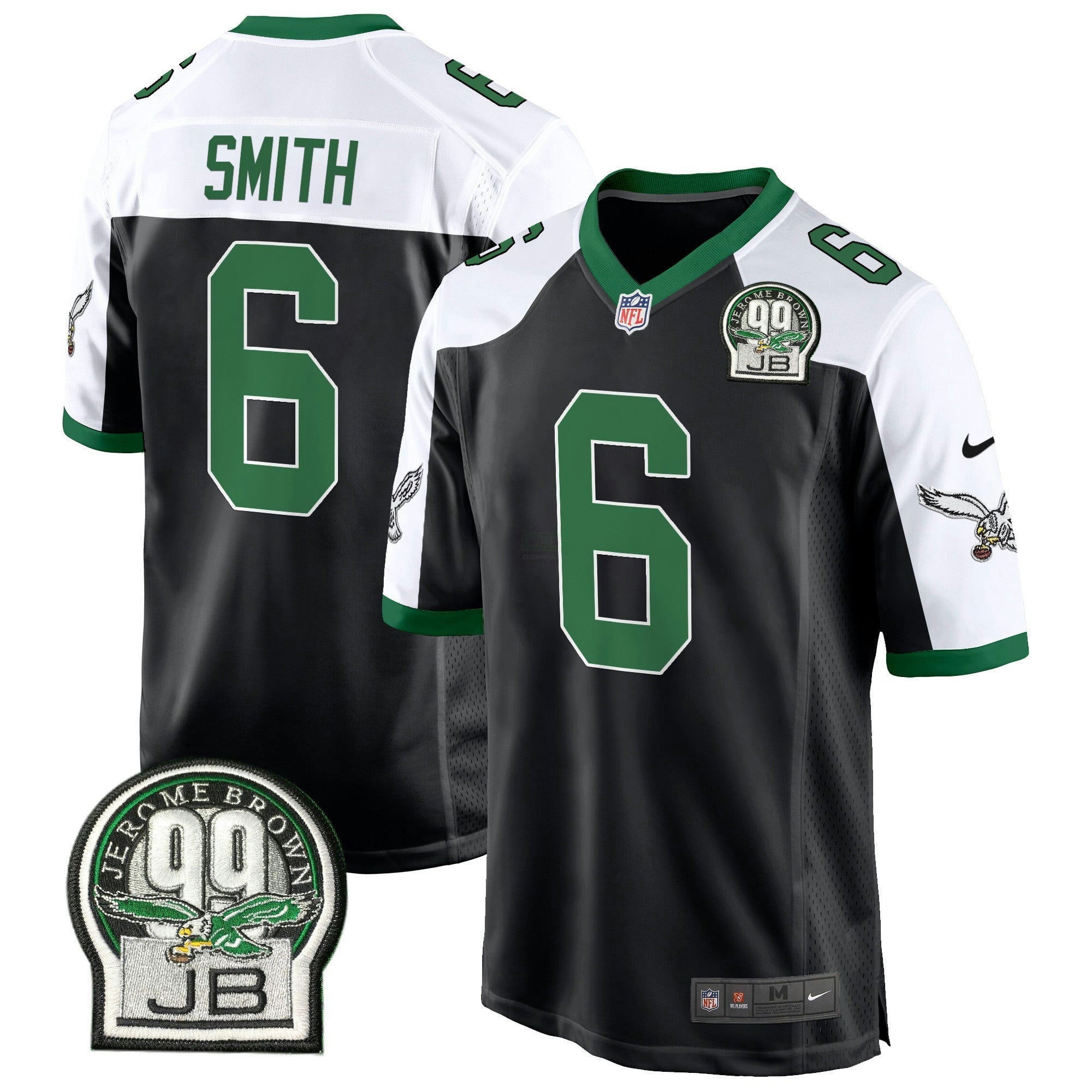 Camisa NFL Men’s Jerome Brown Patch Kelly Green Game Jersey