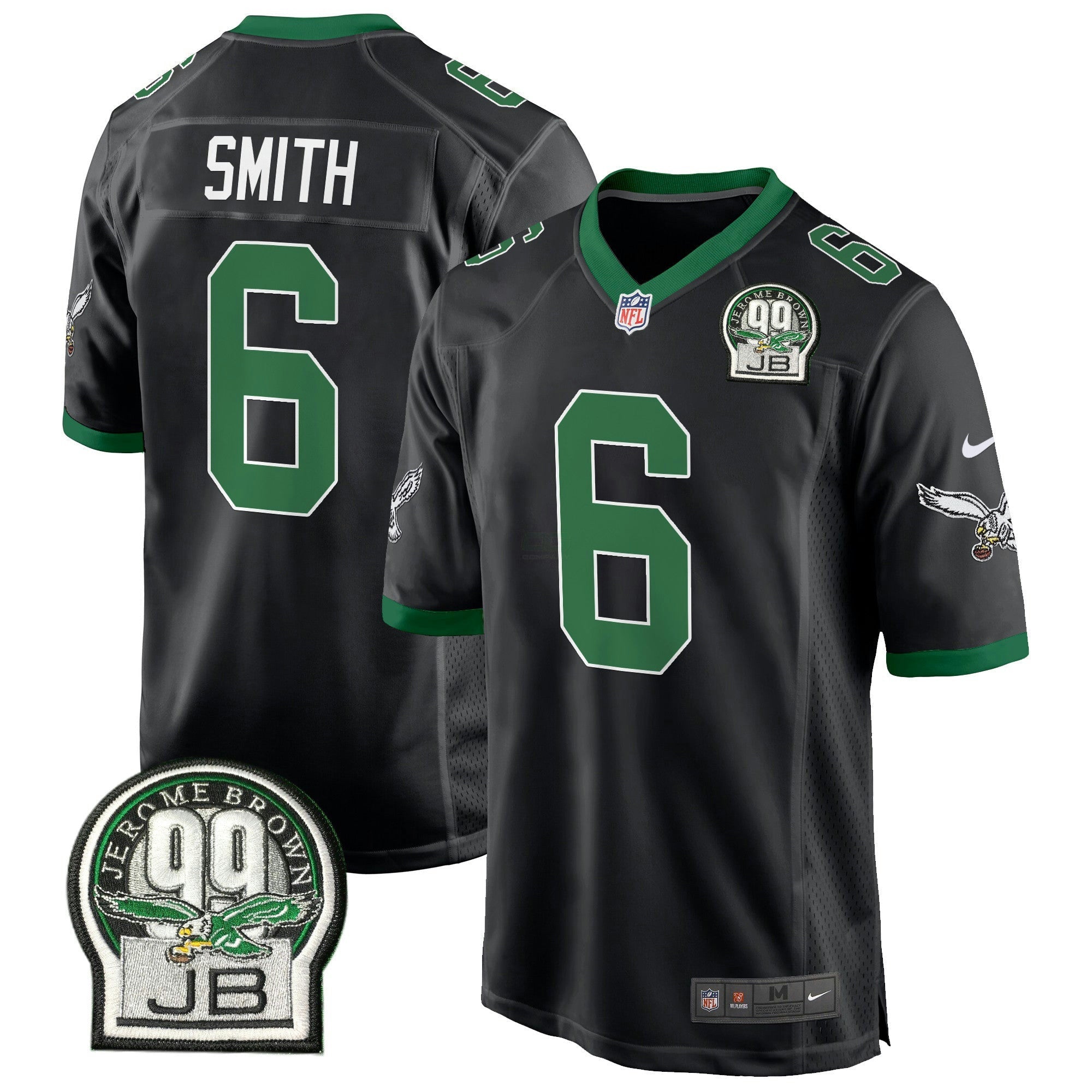 Camisa NFL Men’s Jerome Brown Patch Kelly Green Game Jersey