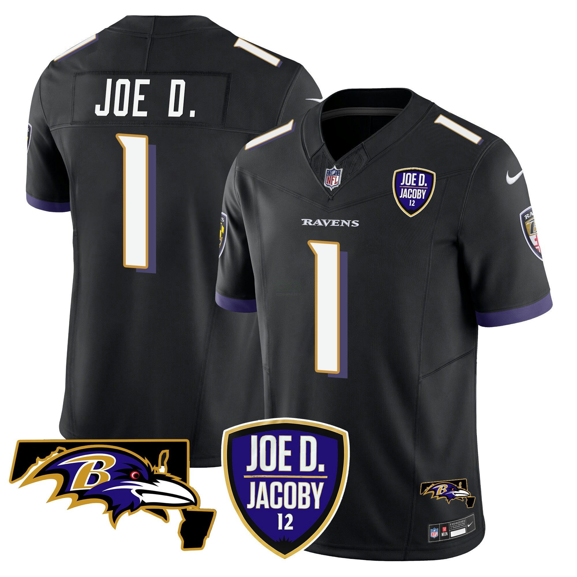 Camisa NFL Men’s Joe D & Jacoby Patch Vapor Limited Jersey