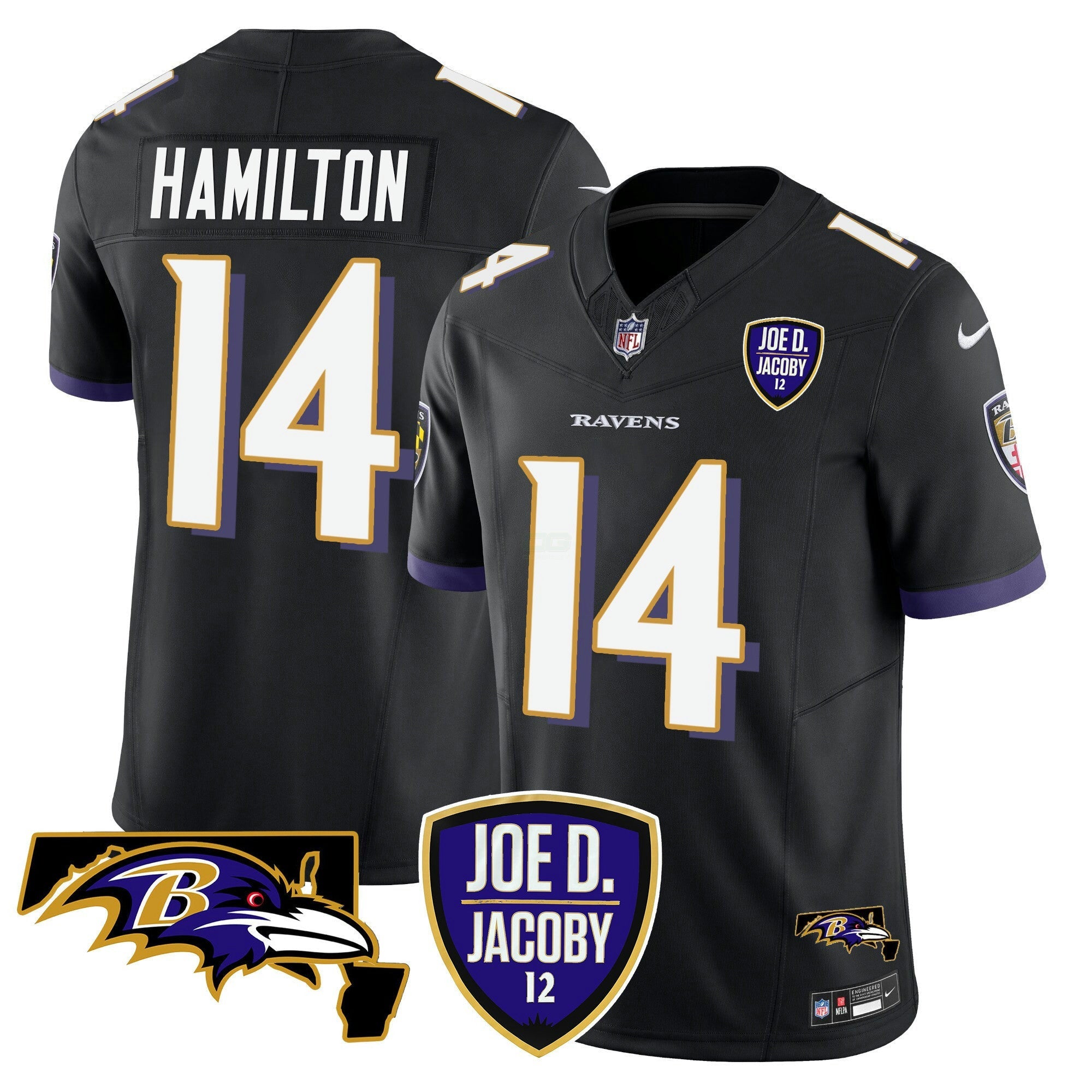 Camisa NFL Men’s Joe D & Jacoby Patch Vapor Limited Jersey