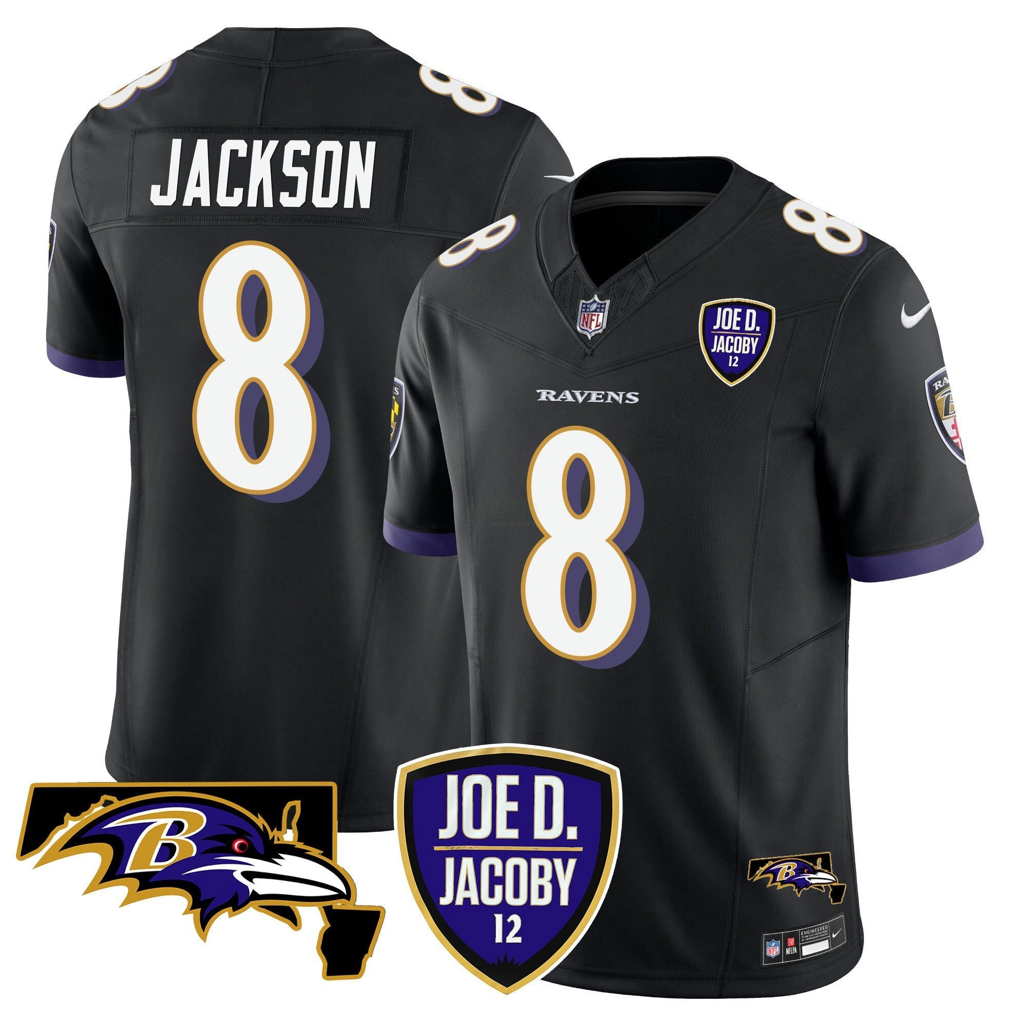 Camisa NFL Men’s Joe D & Jacoby Patch Vapor Limited Jersey