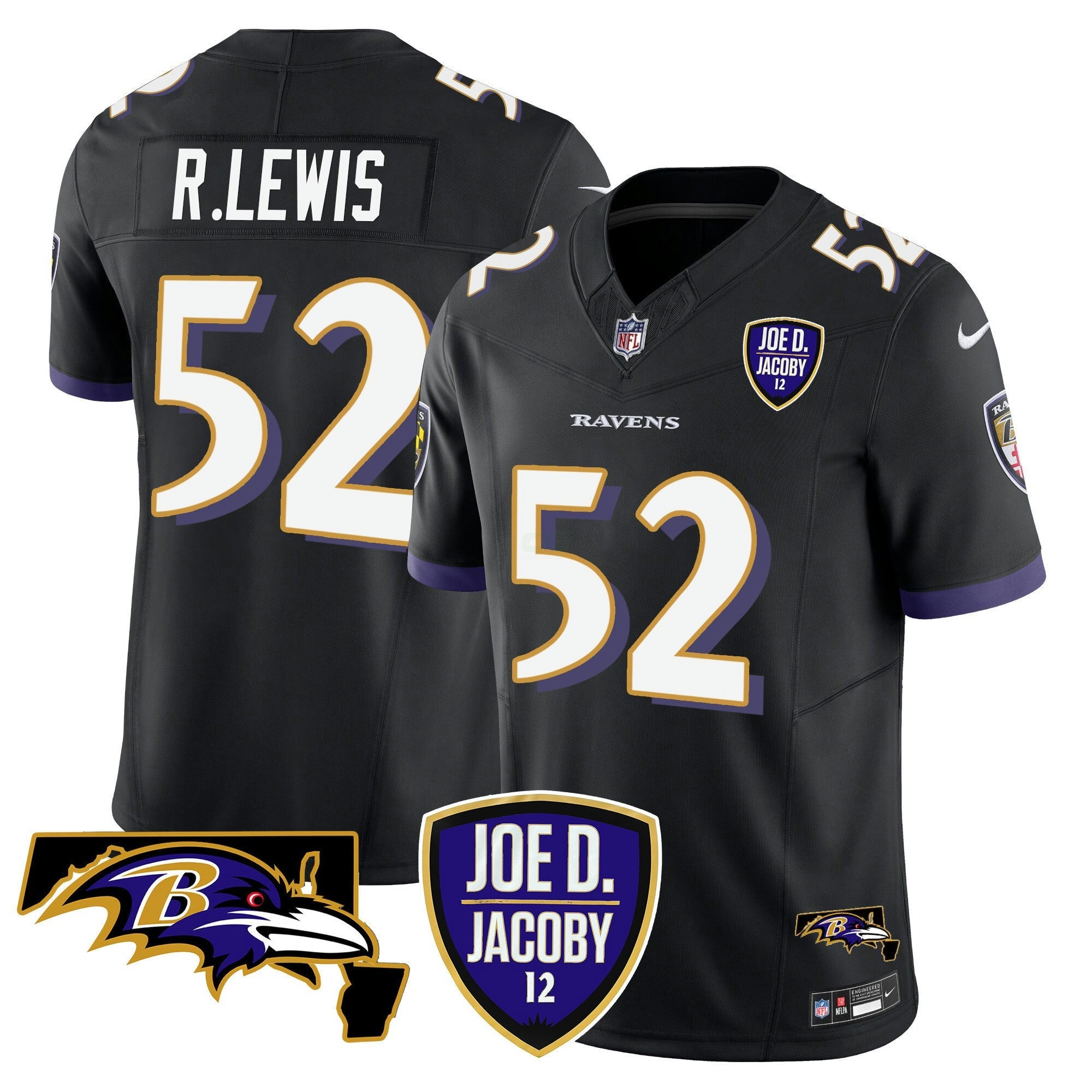 Camisa NFL Men’s Joe D & Jacoby Patch Vapor Limited Jersey