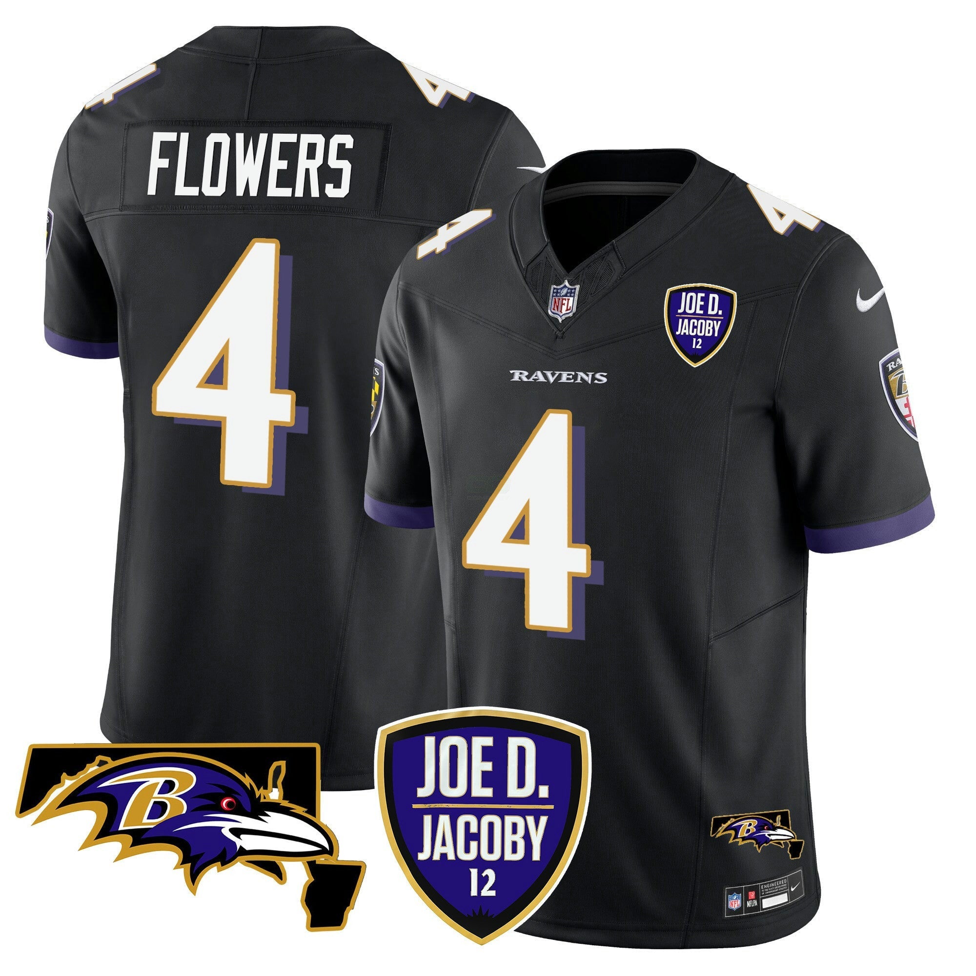 Camisa NFL Men’s Joe D & Jacoby Patch Vapor Limited Jersey