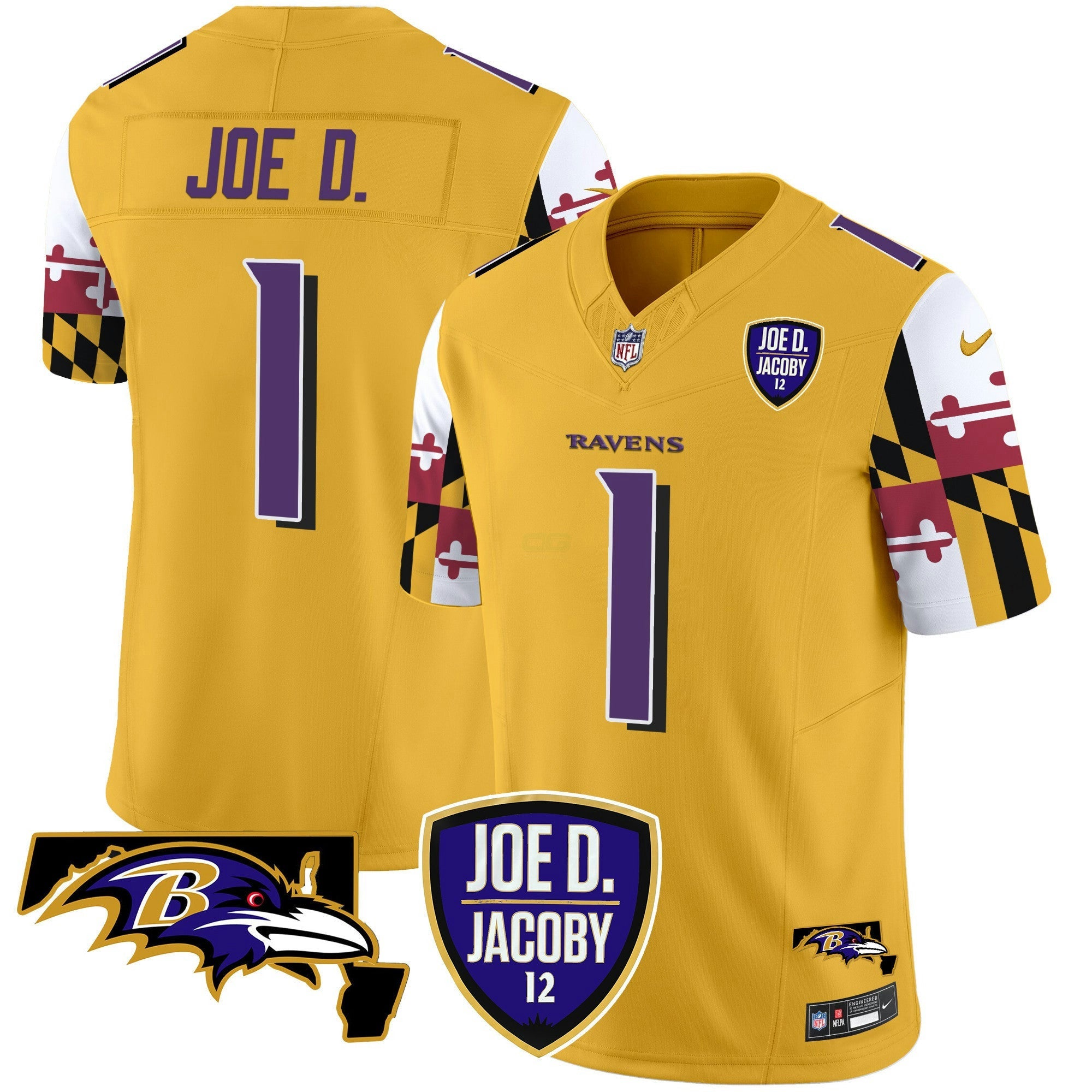 Camisa NFL Men’s Joe D & Jacoby Patch Vapor Limited Jersey V2