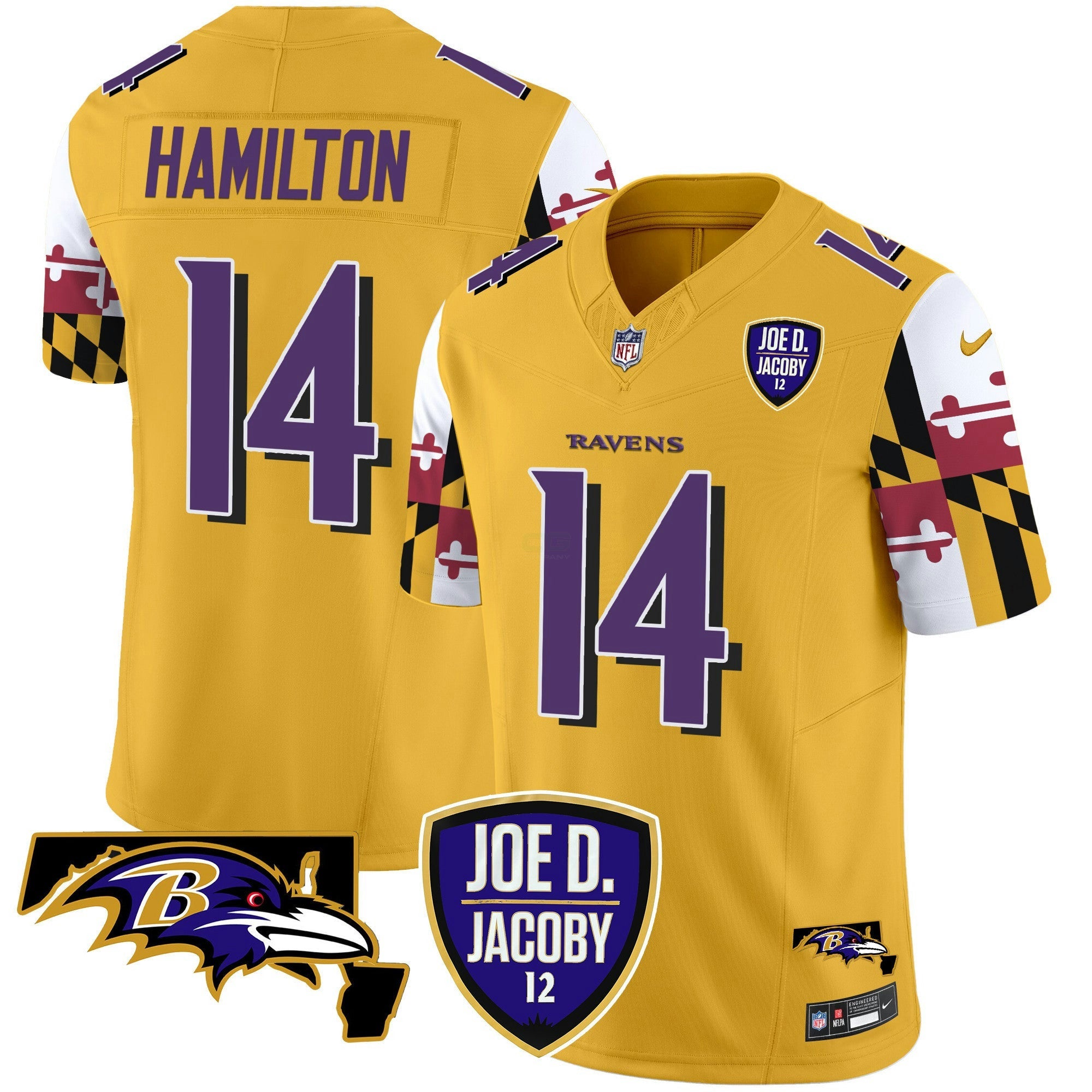 Camisa NFL Men’s Joe D & Jacoby Patch Vapor Limited Jersey V2
