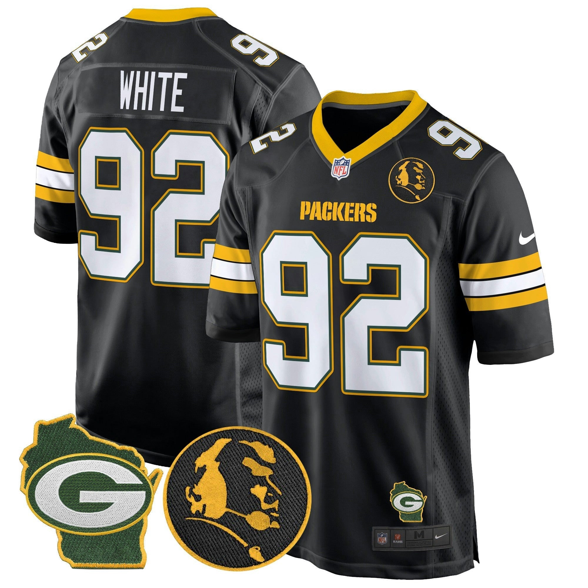 Camisa NFL Men’s John Madden & Home Patch Game Jersey