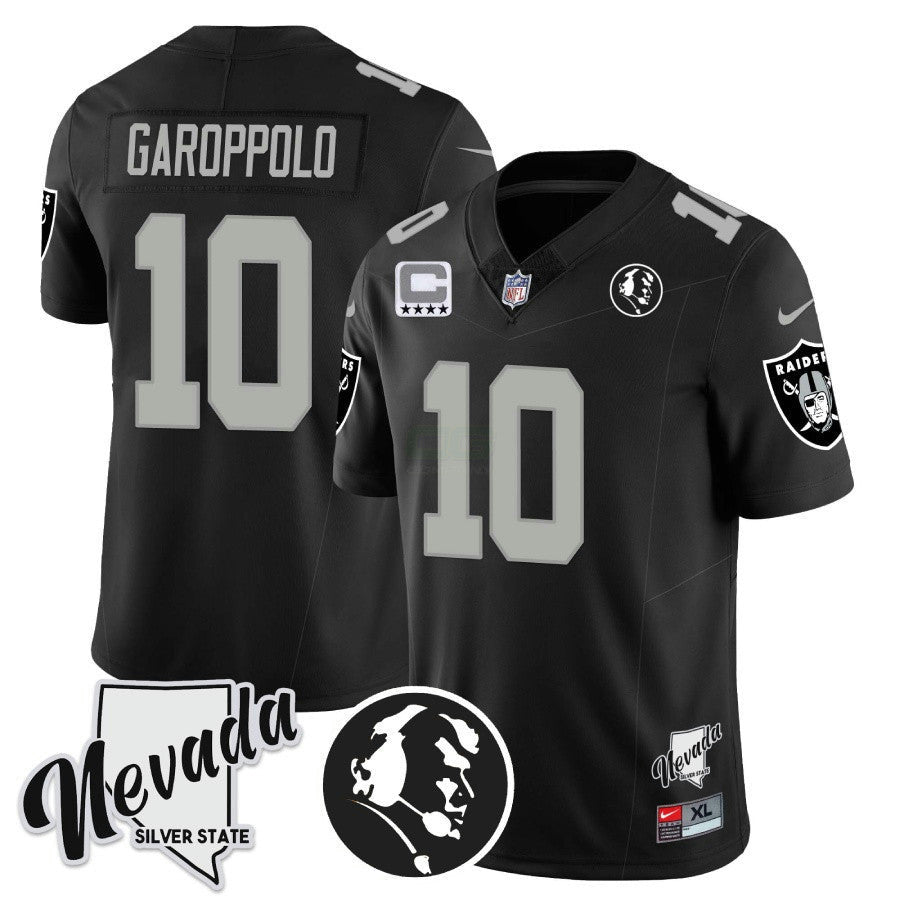 Camisa NFL Men’s John Madden Honoring & Nevada Silver State Patch Vapor Jersey