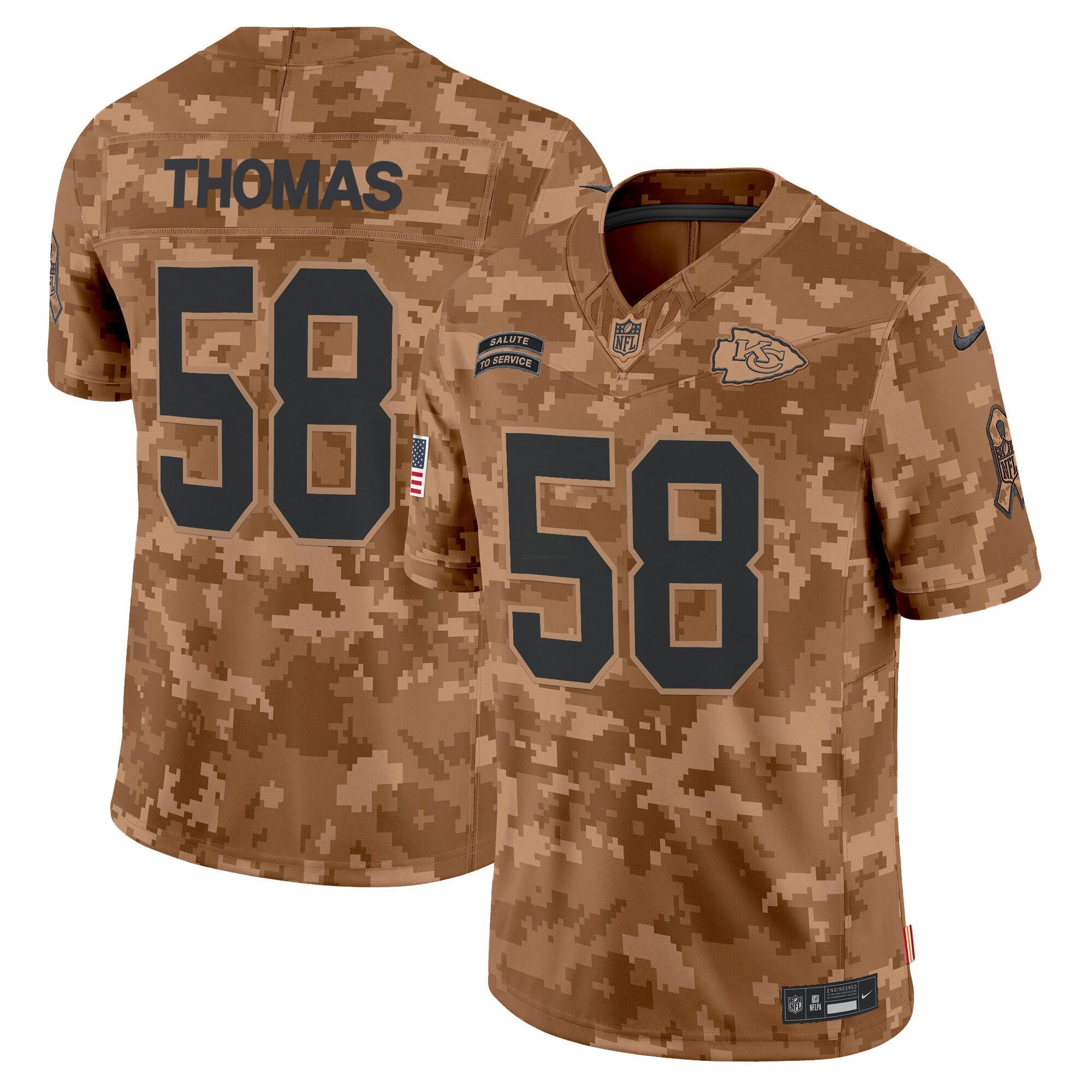 Camisa NFL Men’s Kansas City 2024 Salute to Service Vapor Limited Jersey – All stitched