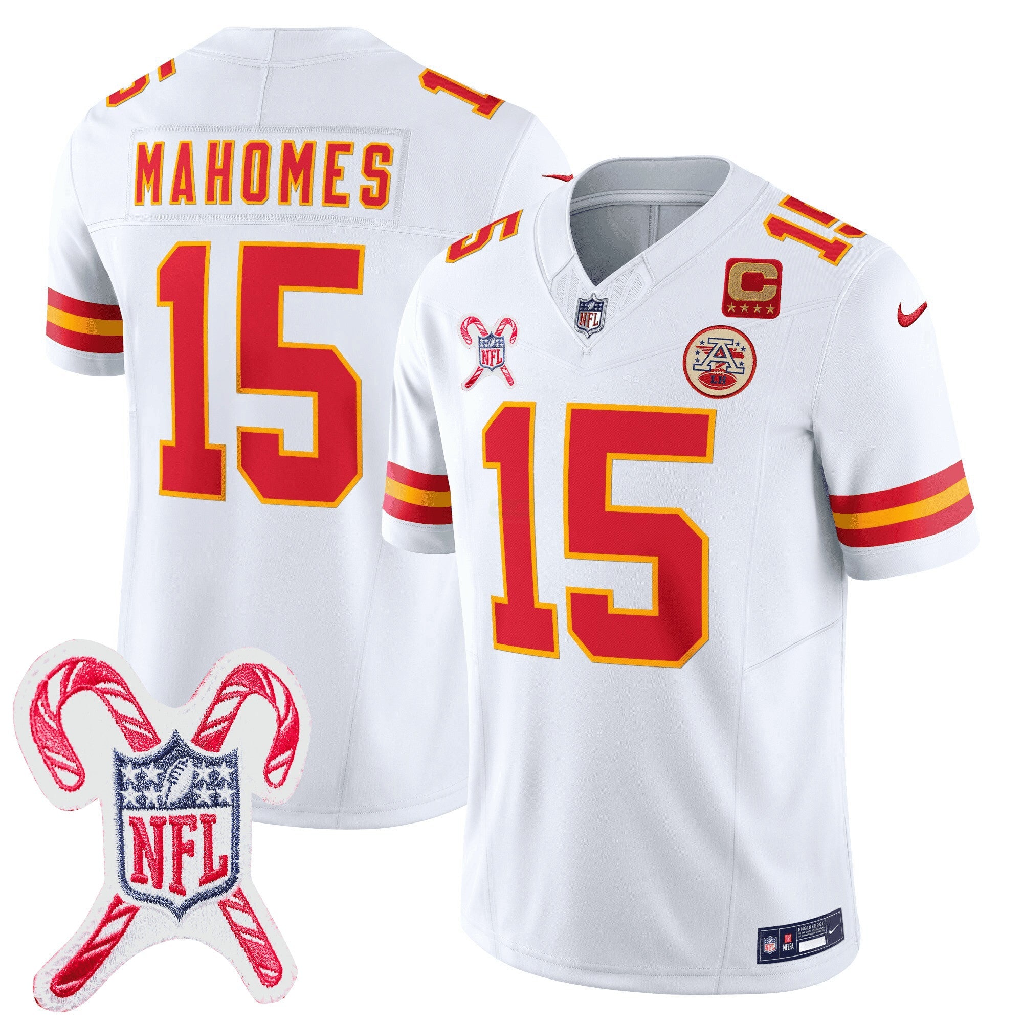 Camisa NFL Men’s Kansas City Christmas Patch Vapor Limited Jersey