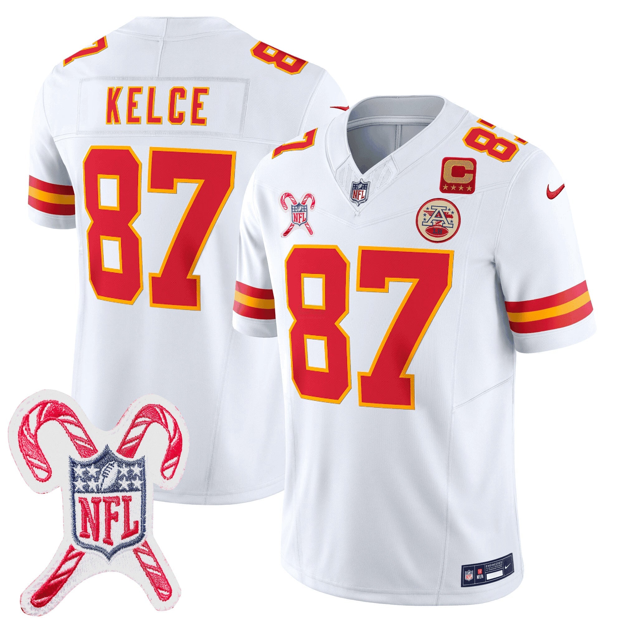 Camisa NFL Men’s Kansas City Christmas Patch Vapor Limited Jersey