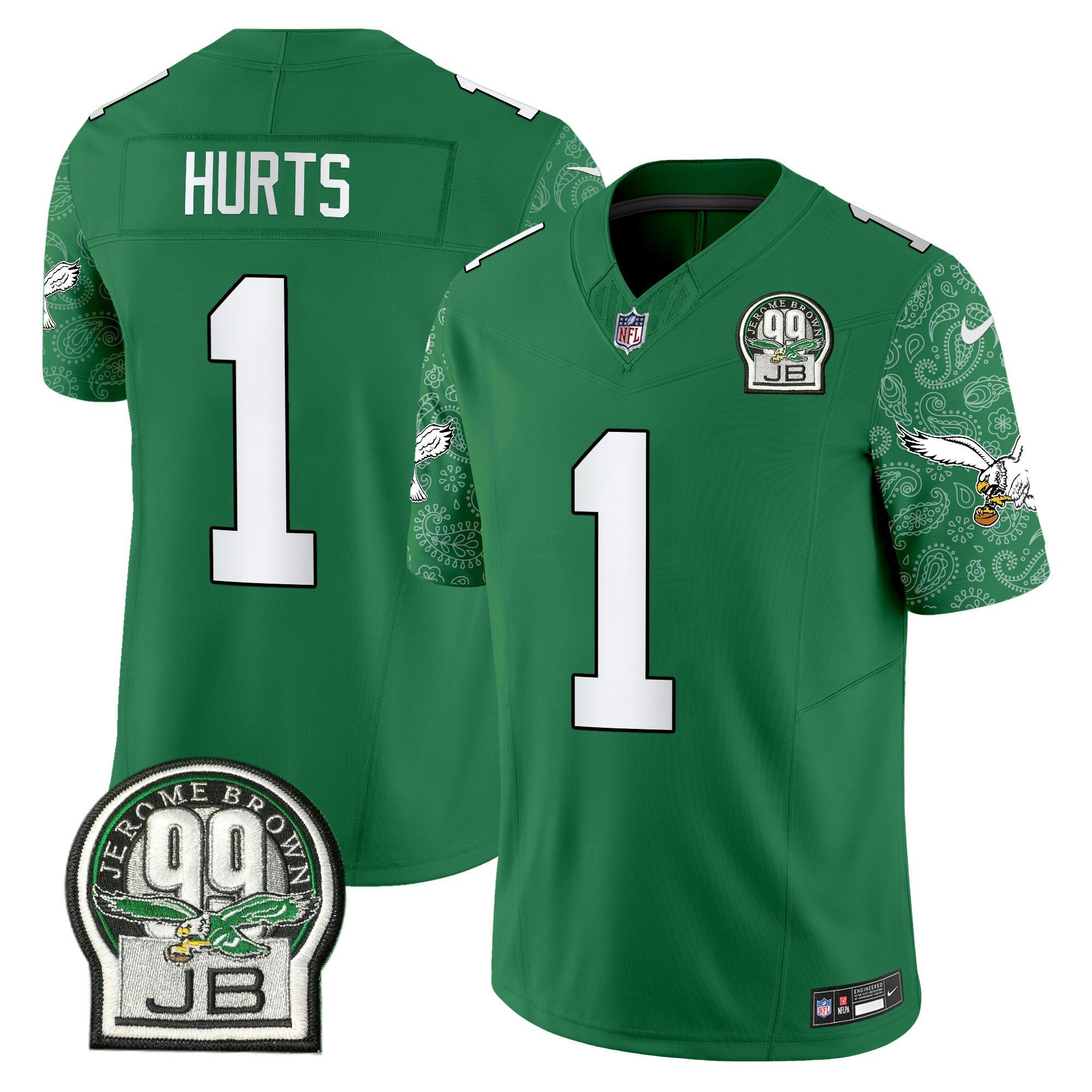 Camisa NFL Men’s Kelly Green Vapor Limited Jersey V4