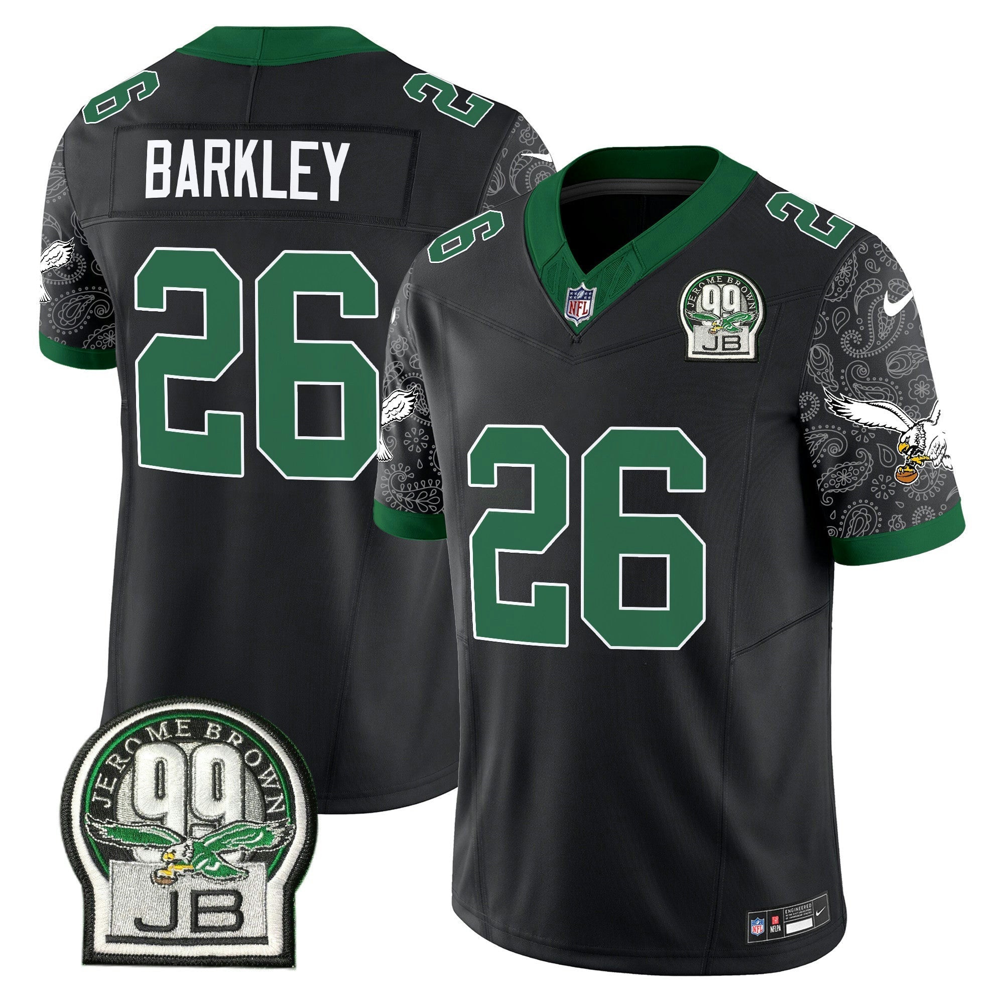 Camisa NFL Men’s Kelly Green Vapor Limited Jersey V4