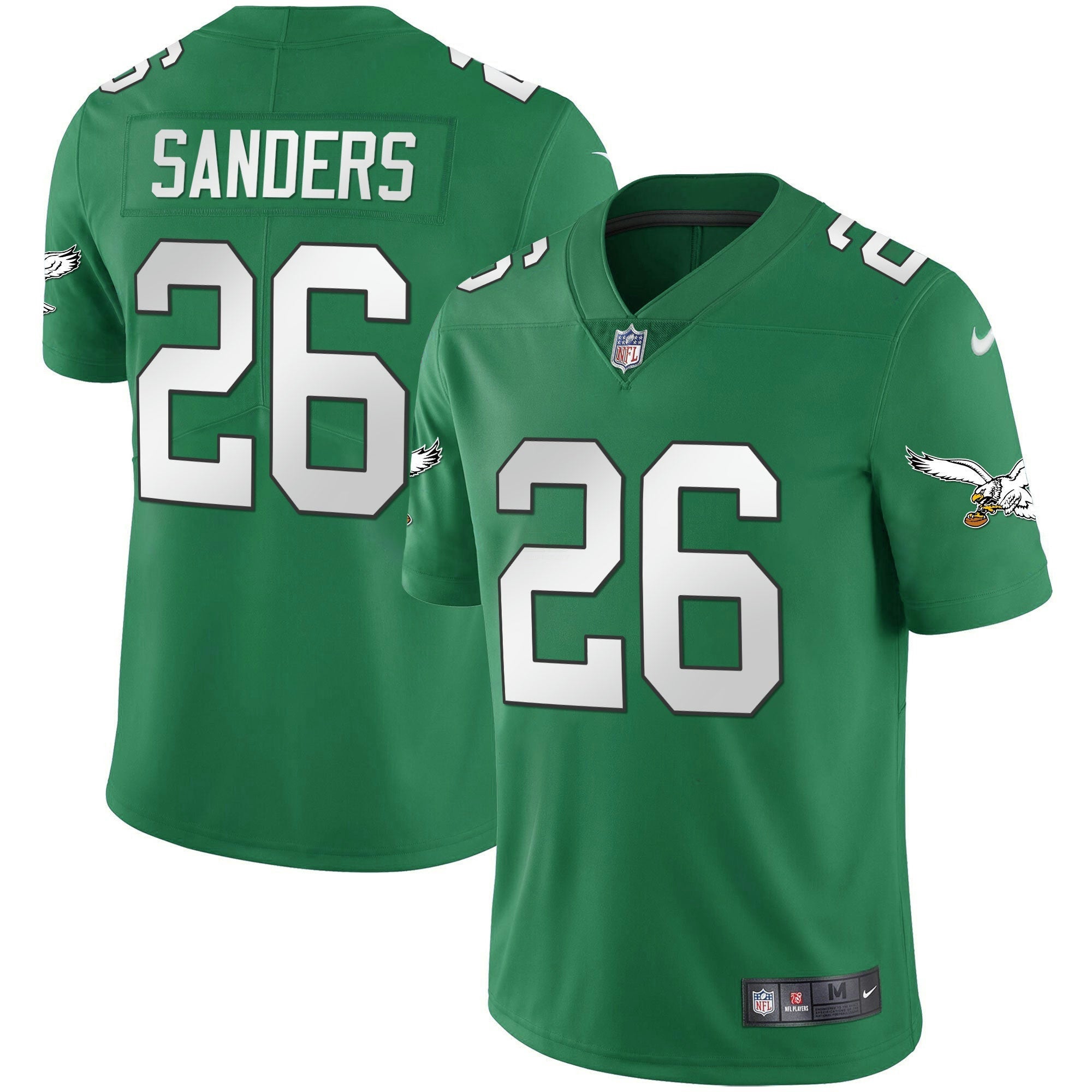 Camisa NFL Men’s Kelly Green Vapor Throwback 90s Jersey